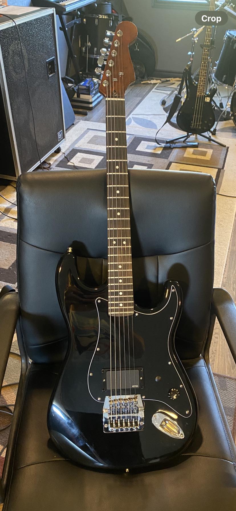 Kahler locking nut and fixed bridge on custom guitar
