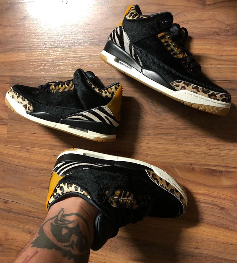 First look at the Air Jordan 3 SP “Animal Pack”.