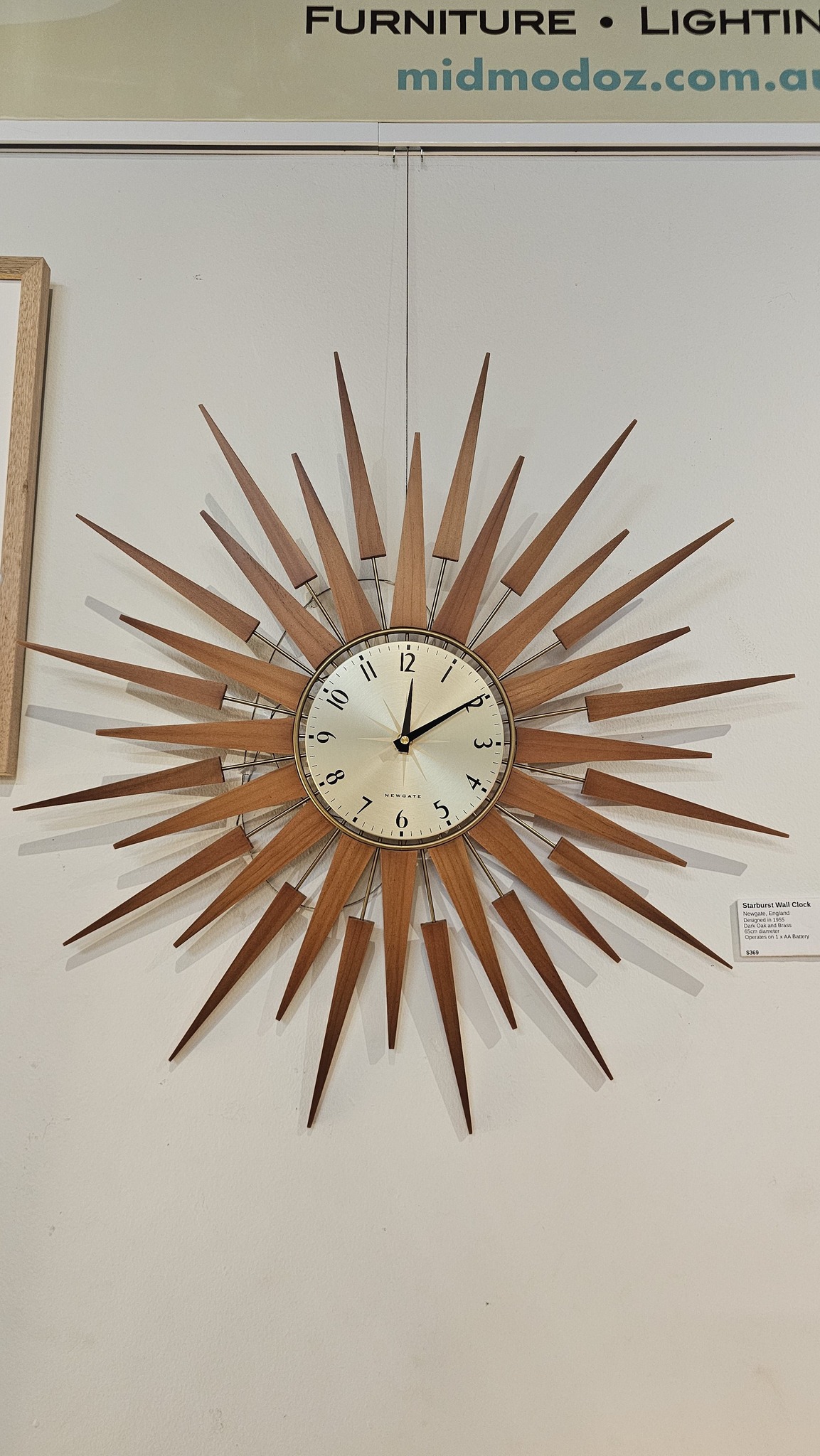 Vintage Starburst clocks from the 1950s and 1960s