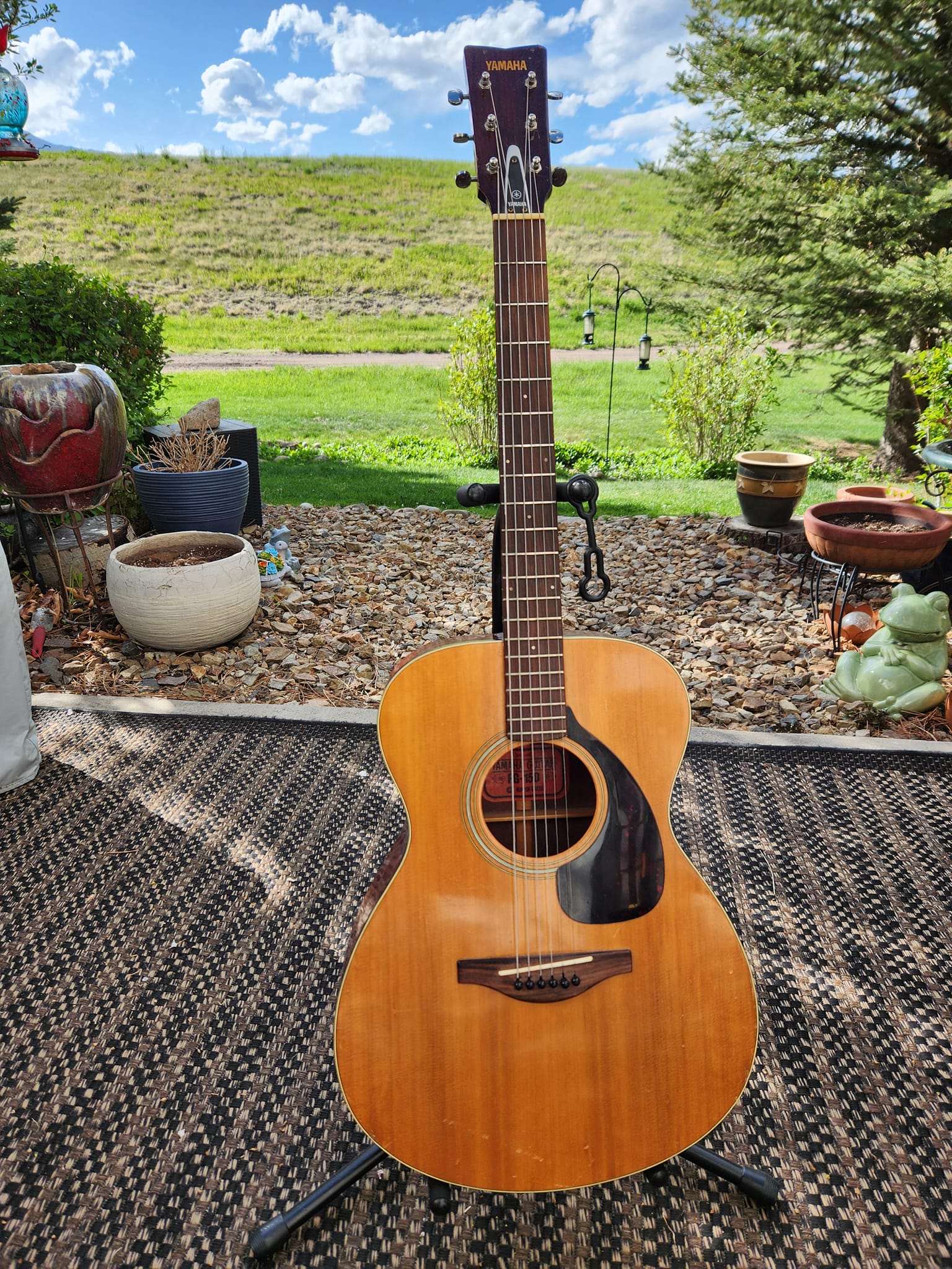 YAMAHA　FG-460SA　トップ単板仕様　アコースティックギター The FG460SA at my outdoor studio. ❤️😎