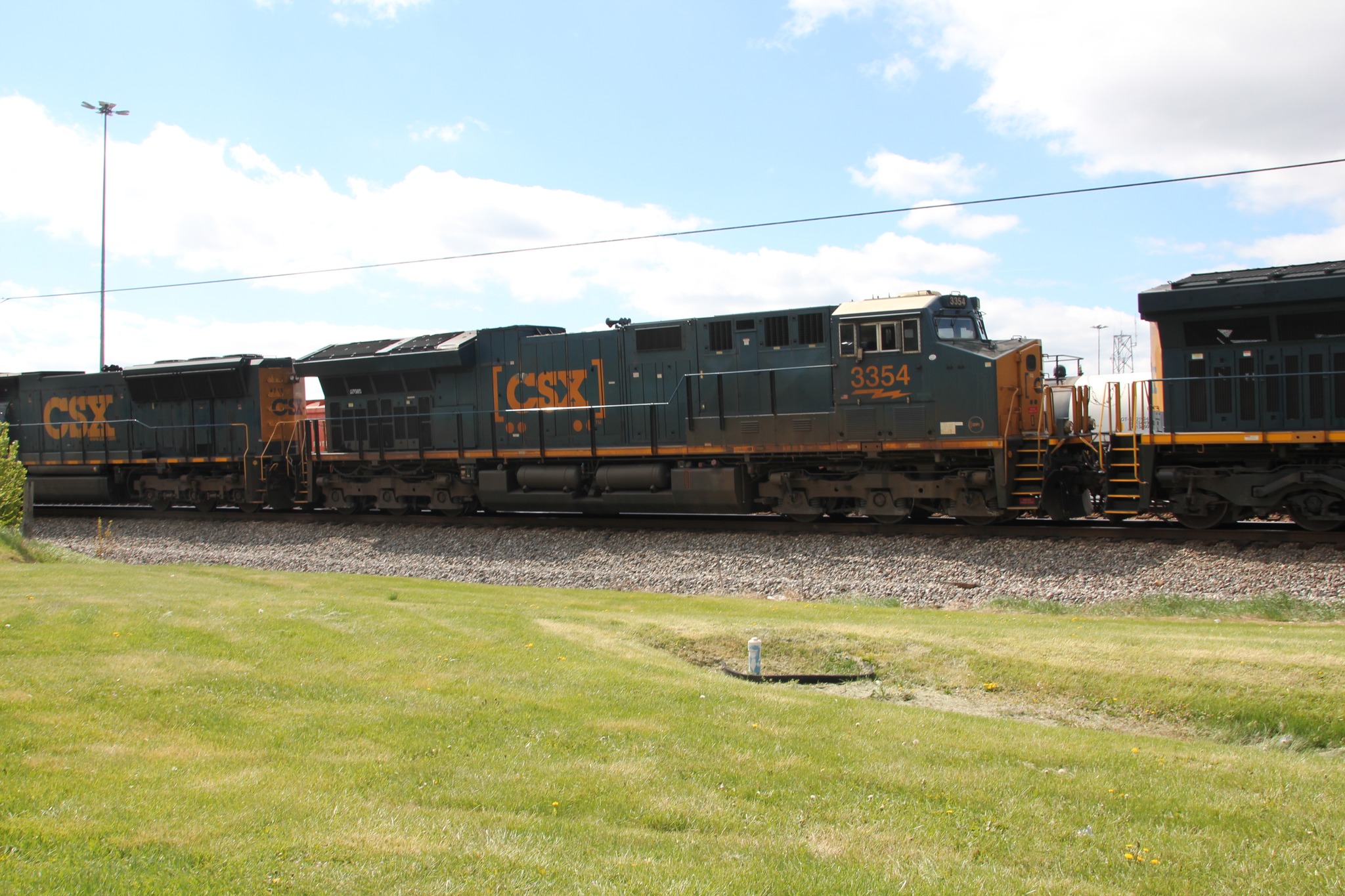 CSX GP40 6846 was ex C&O 4091 Cumberland MD 5/92