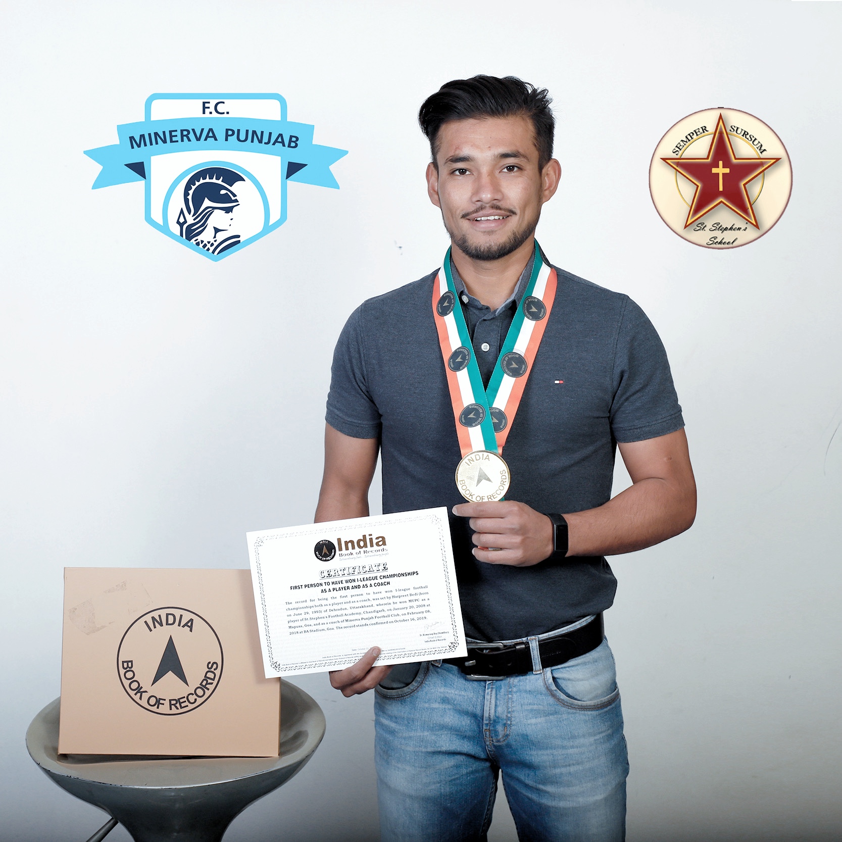 India Book of Records - FIRST PERSON TO HAVE WON I-LEAGUE CHAMPIONSHIPS ...