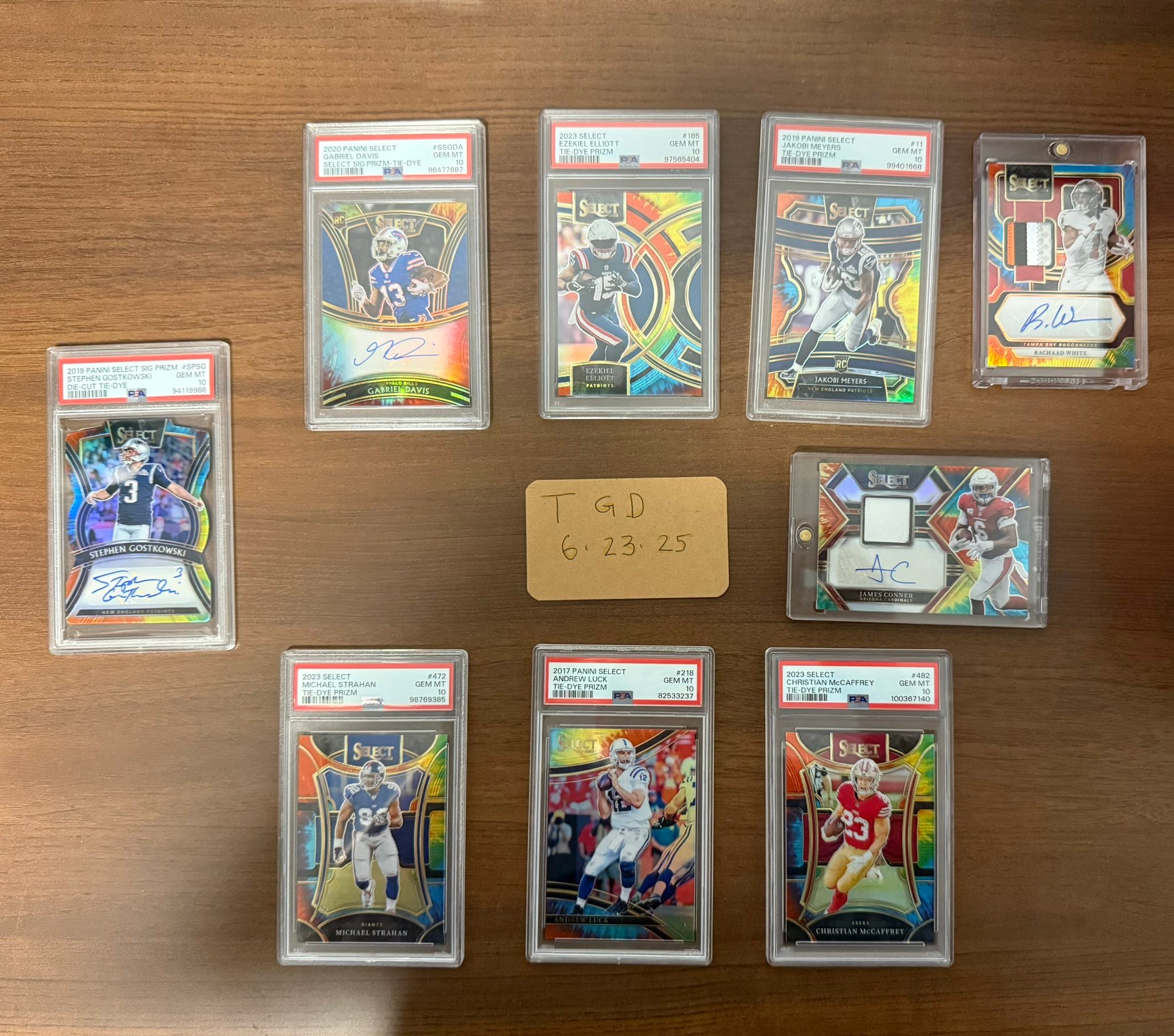 Tie dye football cards for sale