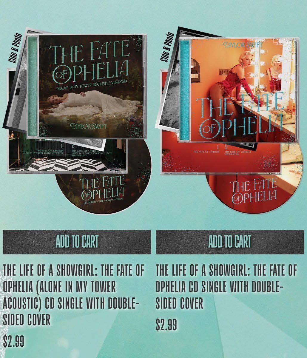 Where to buy Taylor Swift's Fate of Ophelia singles?