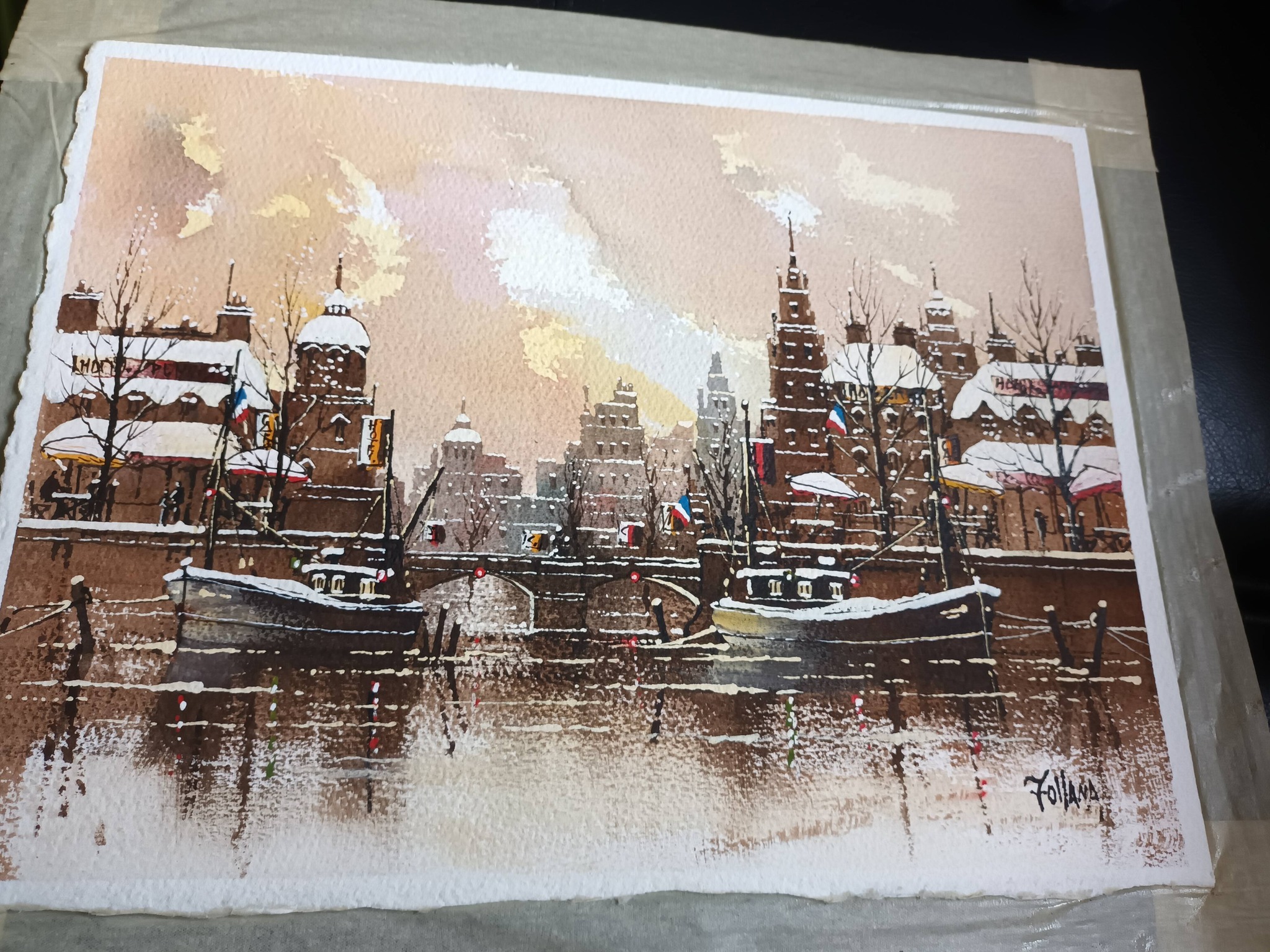 I have a ron folland painting that Ron gave to my father.How can I