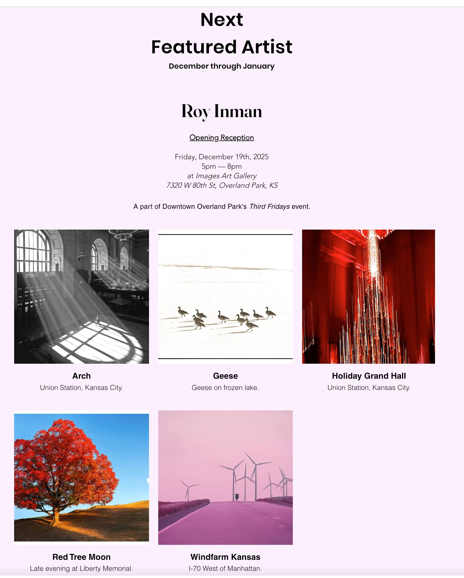 Roy Inman Photographs