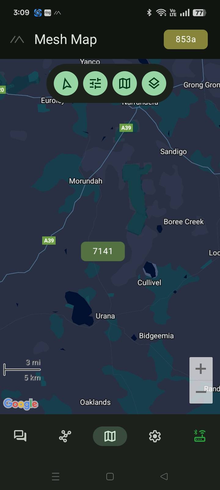 Meshtastic Australia Community | Whoever is in a plane, node 7141 ...