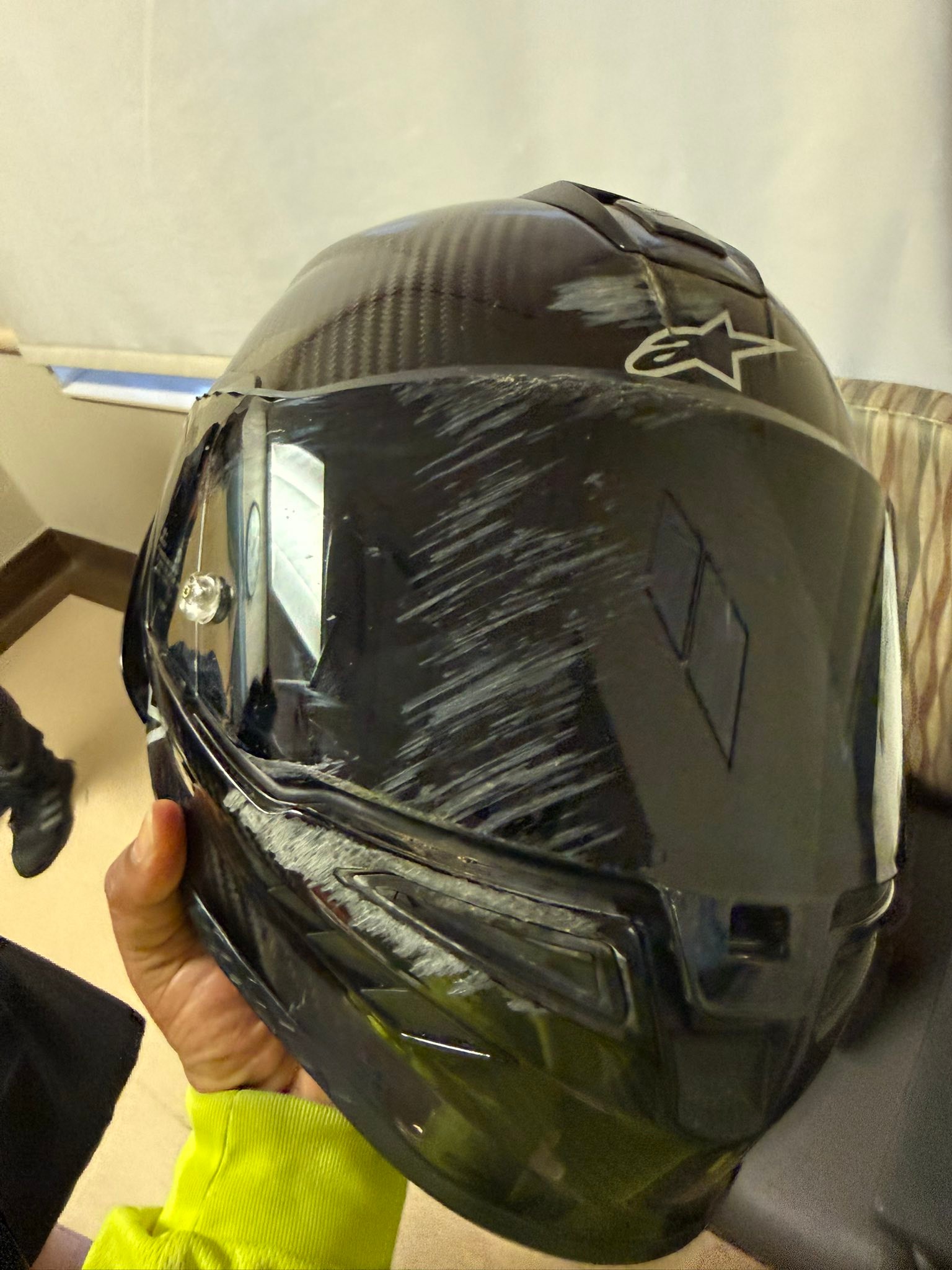 fowlers motorcycles crash helmets TRIPERSON Full Face Motorcycle Helmet DOT Approved Motorbike Moped Street Bike Racing Helmet, Men and Women (Mutations Black Mirror, Small) : Automotive I Fell On My Head,