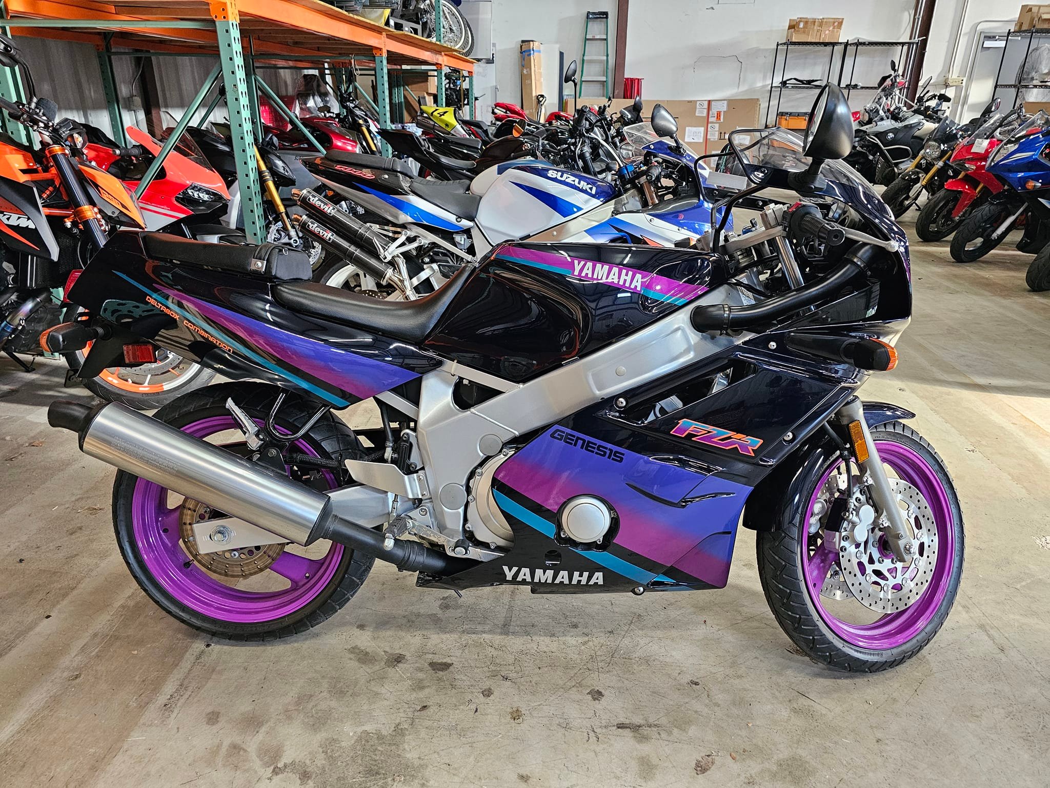 What is the significance of the 1993 Yamaha FZR-600 bike?