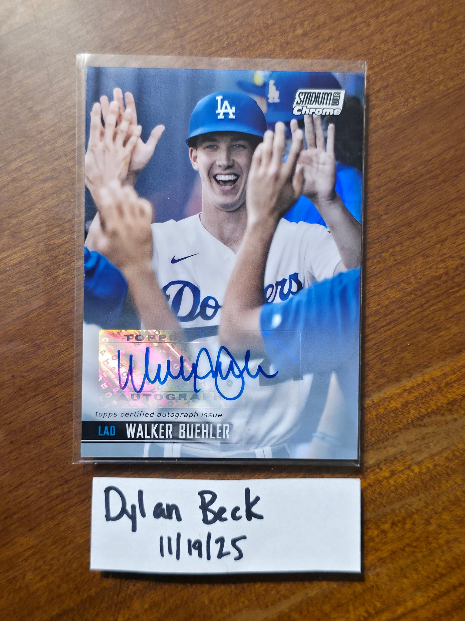 ウォーカー・ビューラー オート12/25 Walker Buehler 2018 Topps 