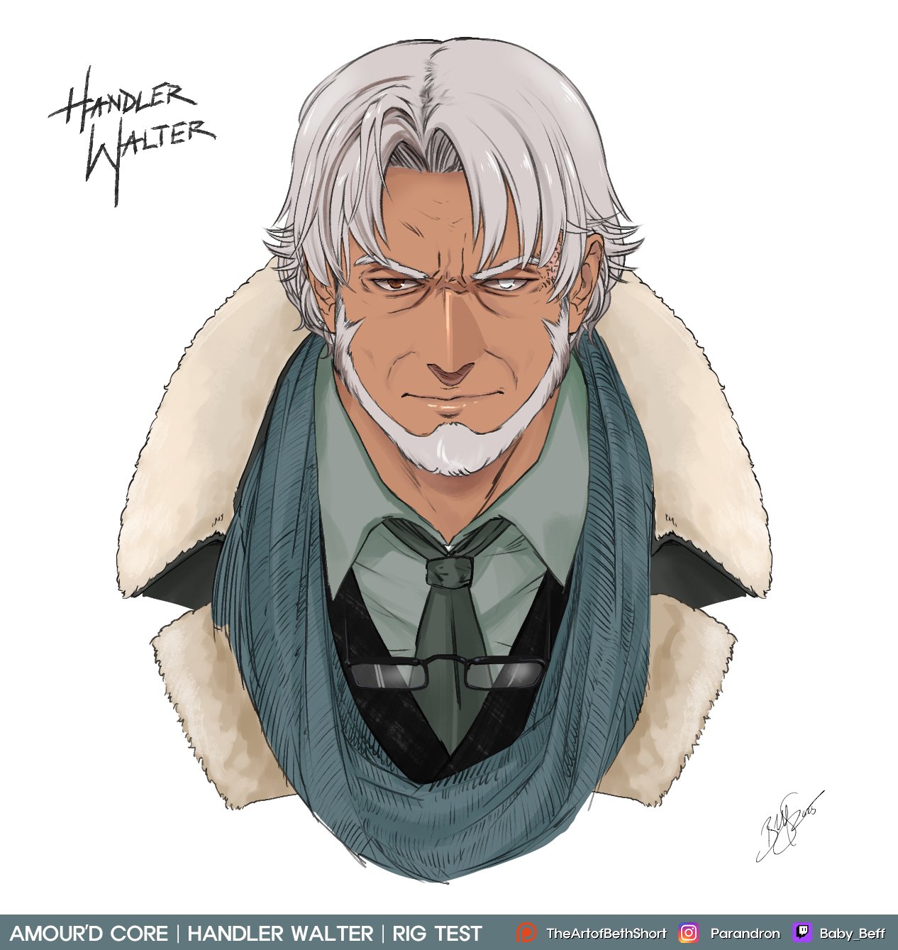 ARMORED CORE GAMERS | This isn't just a drawing of Handler Walter, it's ...