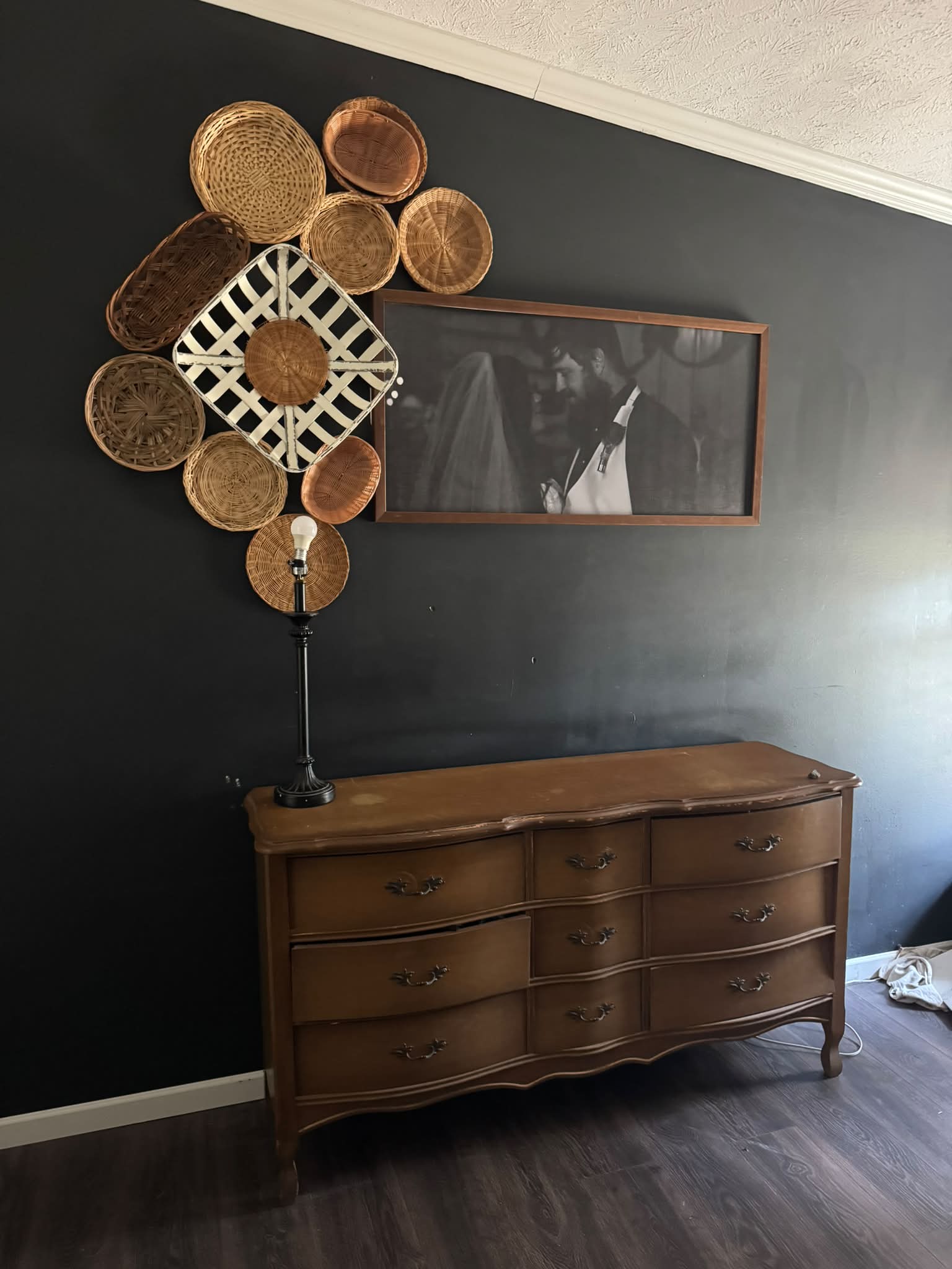 What to put on a vintage boho dresser?