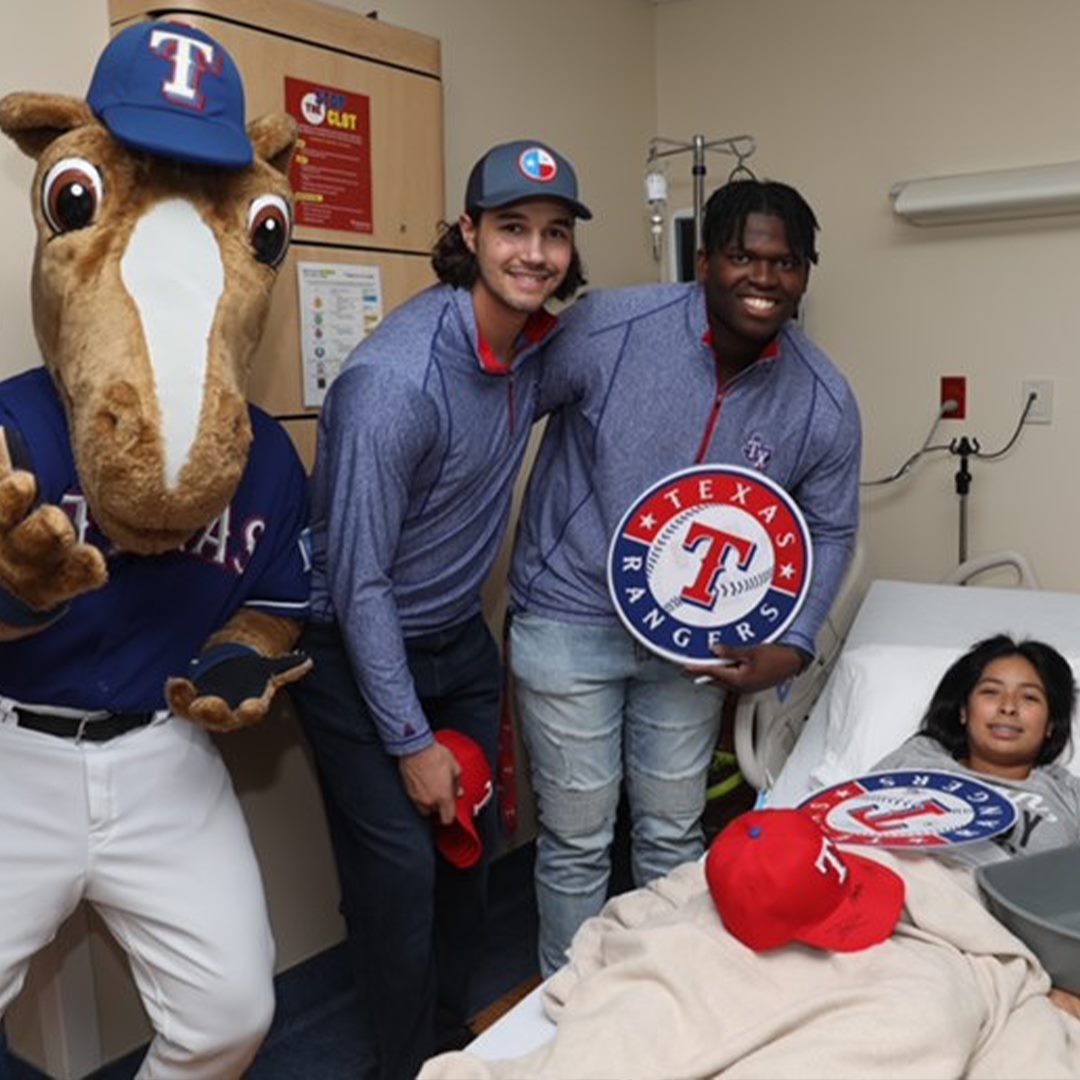Texas Rangers - All smiles at Medical City Children's...