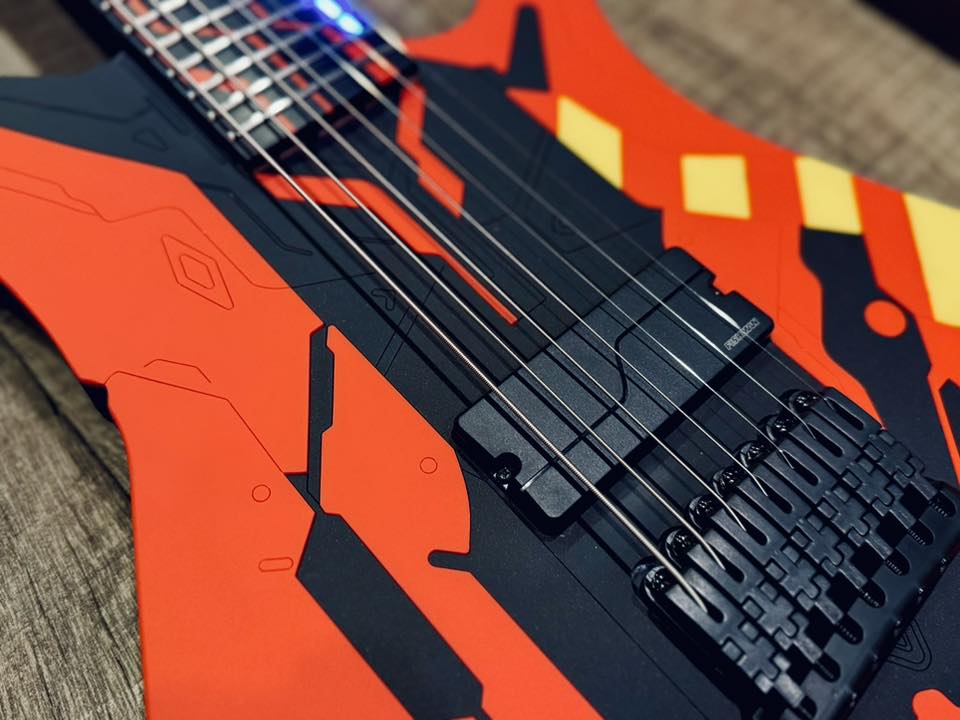 Red Layer Guitar built this for me, inspired by the movie Akira