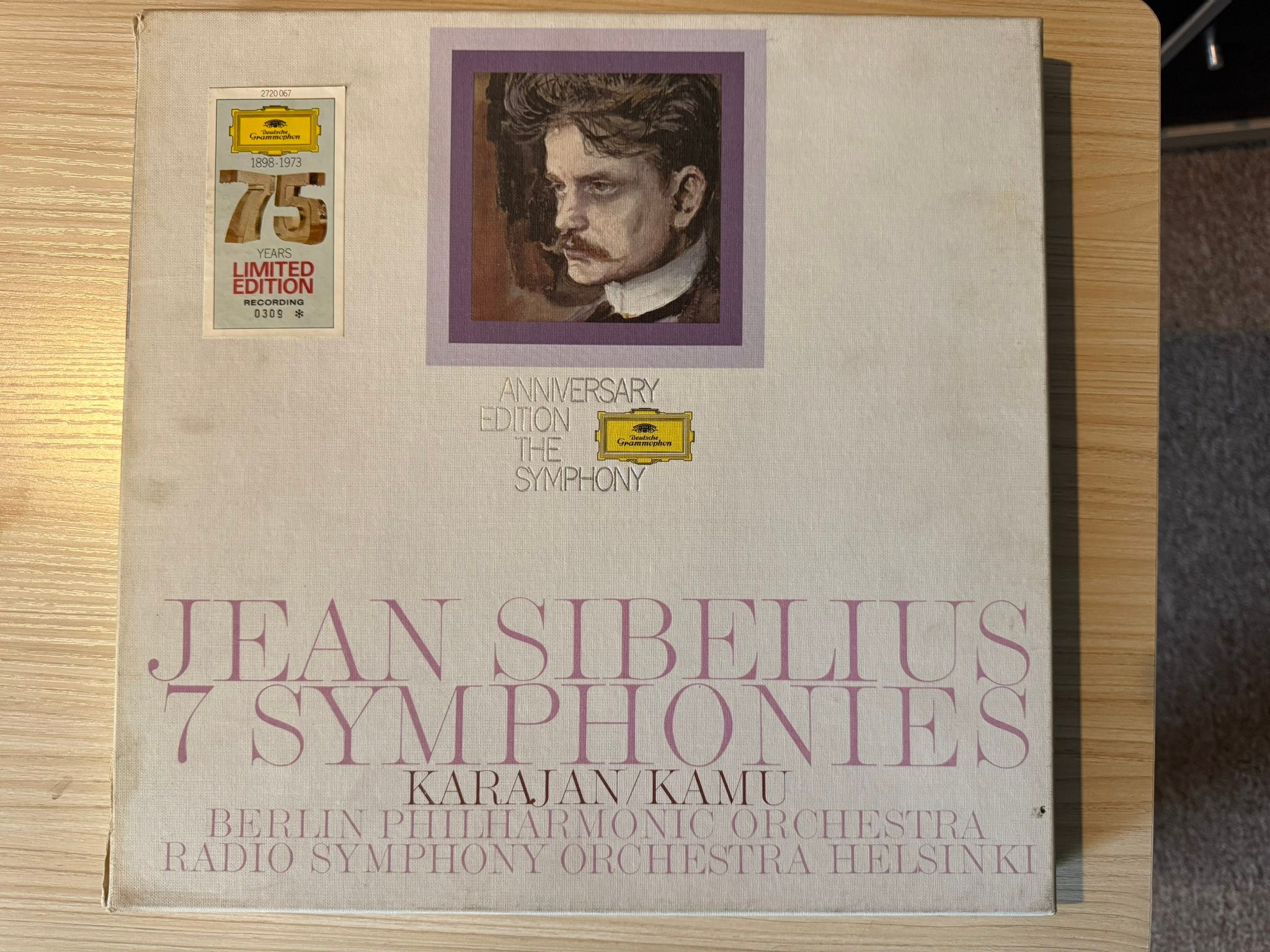 Deutsche Grammophon Sibelius symphonies 75th anniversary edition 