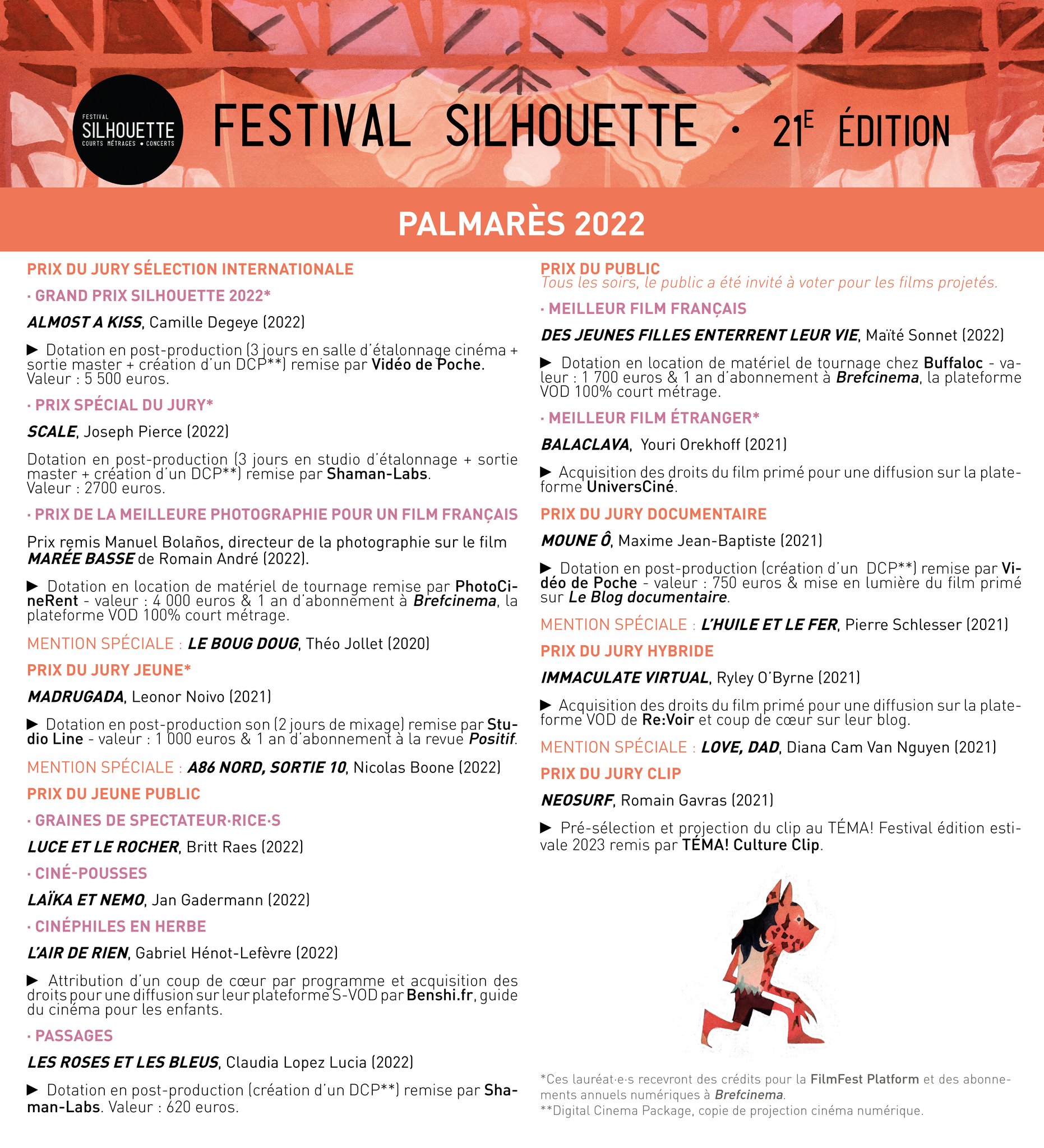 🐸 FESTIVAL SILHOUETTE #21 : PALMARÈS... - Festival Silhouette | Facebook