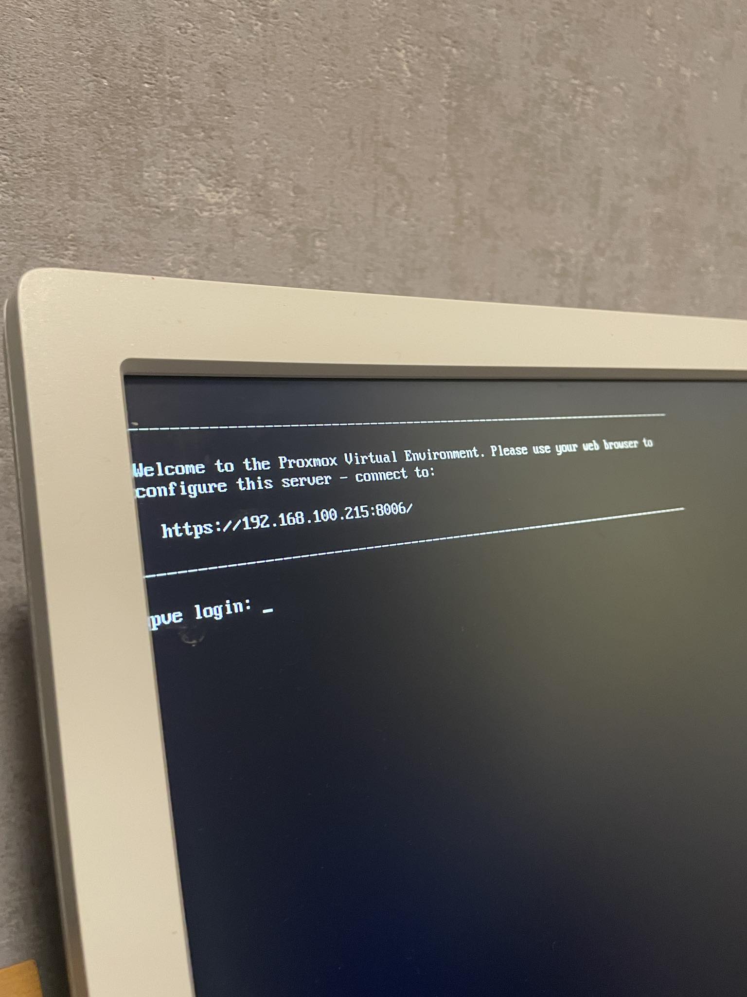 Proxmox - Virtual Environment | Where change terminal show ip address ...