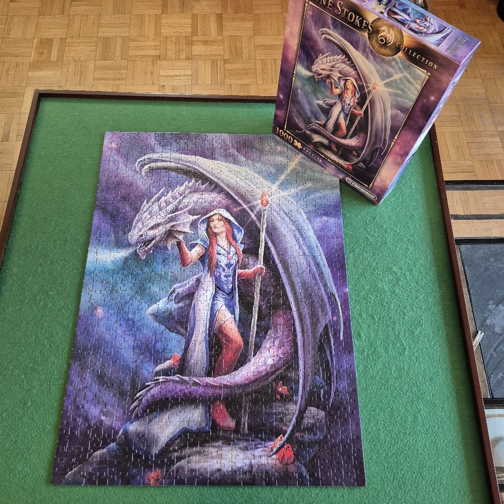 Clementoni 1000-Piece Adult Puzzle - Anne Stokes Design, Made In Italy (70x50cm)