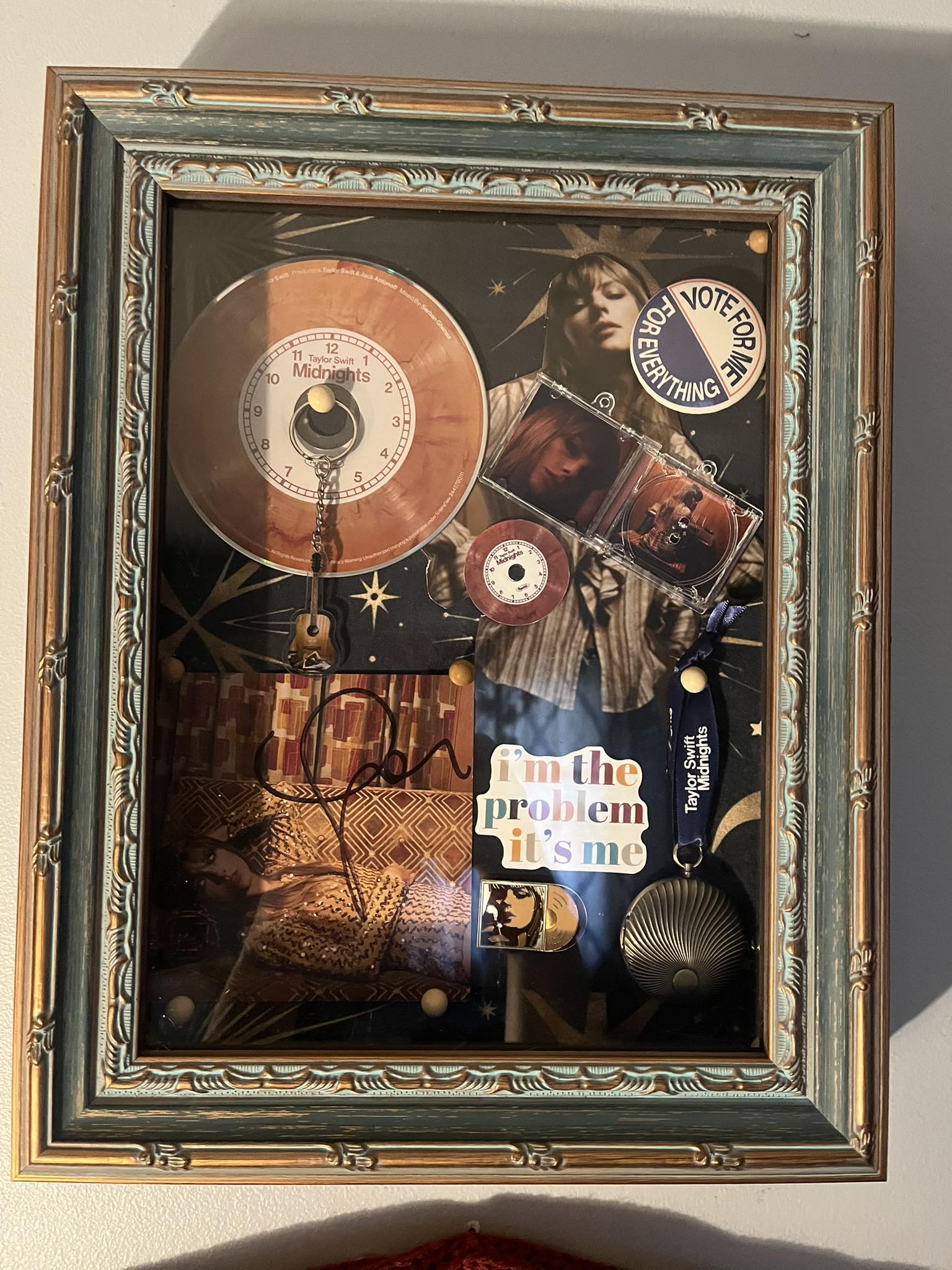 Taylor Swift Midnights shadow box display