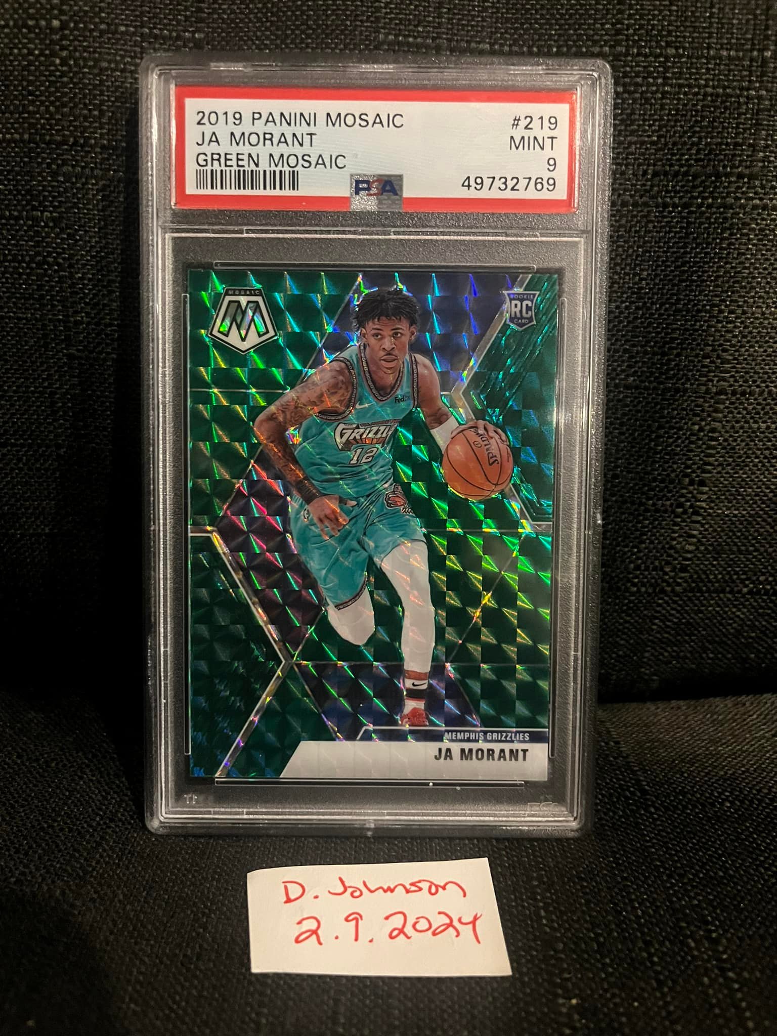 2016 Topps signatures Ja Morant Aristocrats retail exclusive SSP 