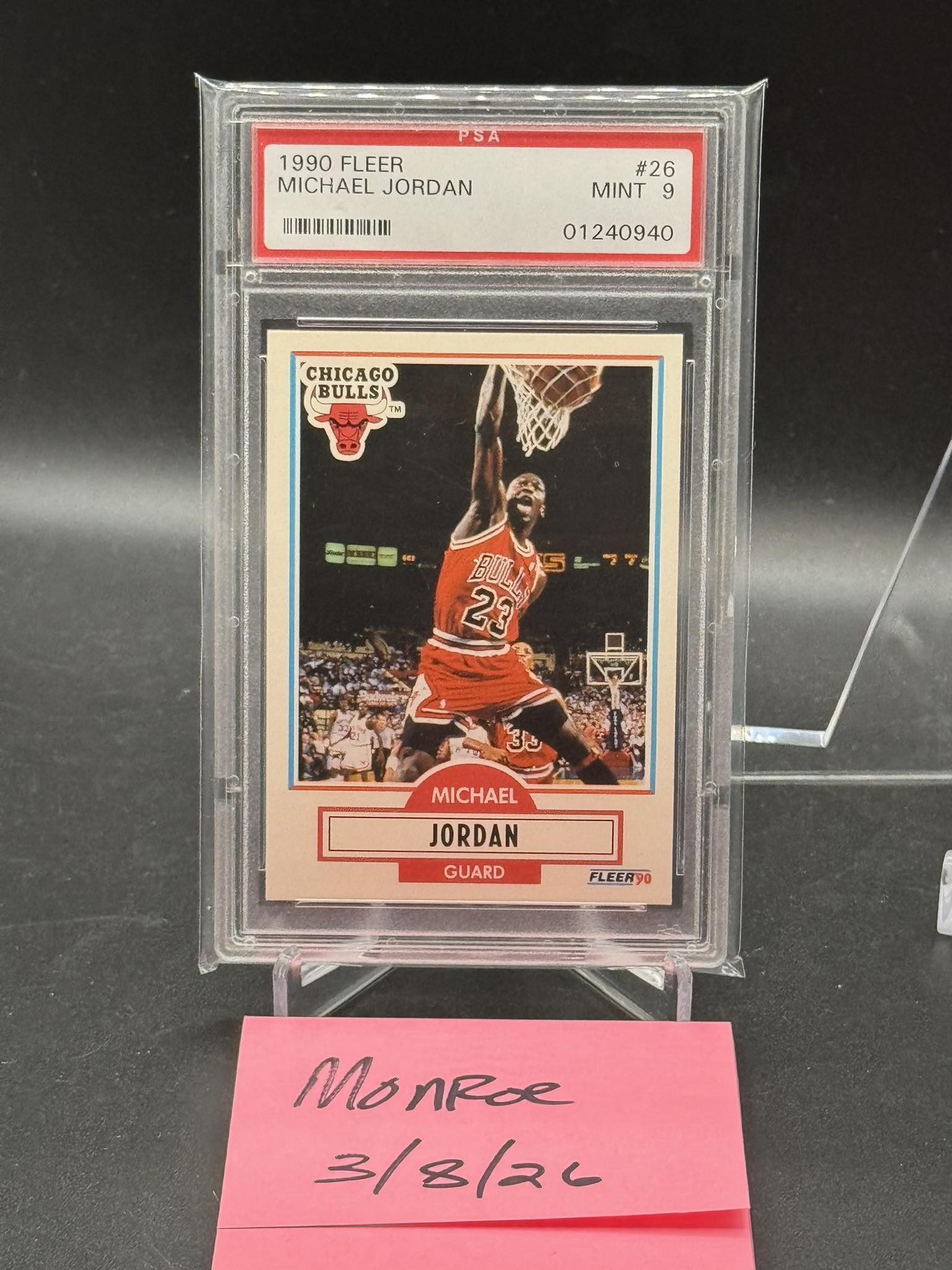 Psa Michael Jordan Fleer 26 90 Fleer PSA Well Centered $50 SA 