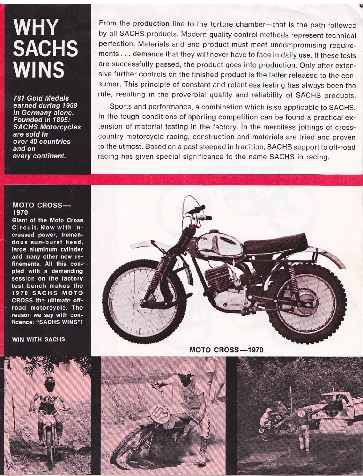 Vintage Sachs motorcycles from 1970s