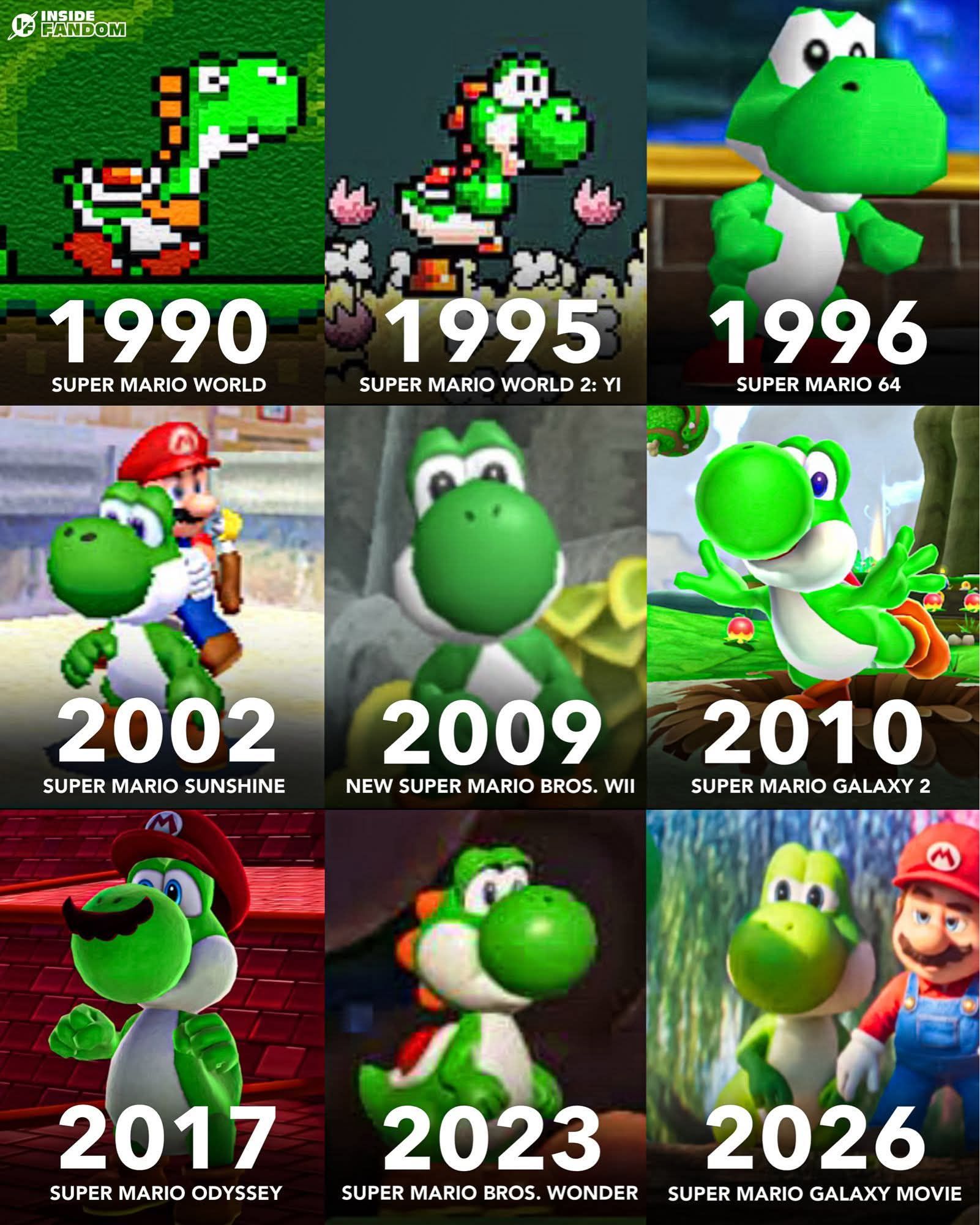 Yoshi over the years💚💚
