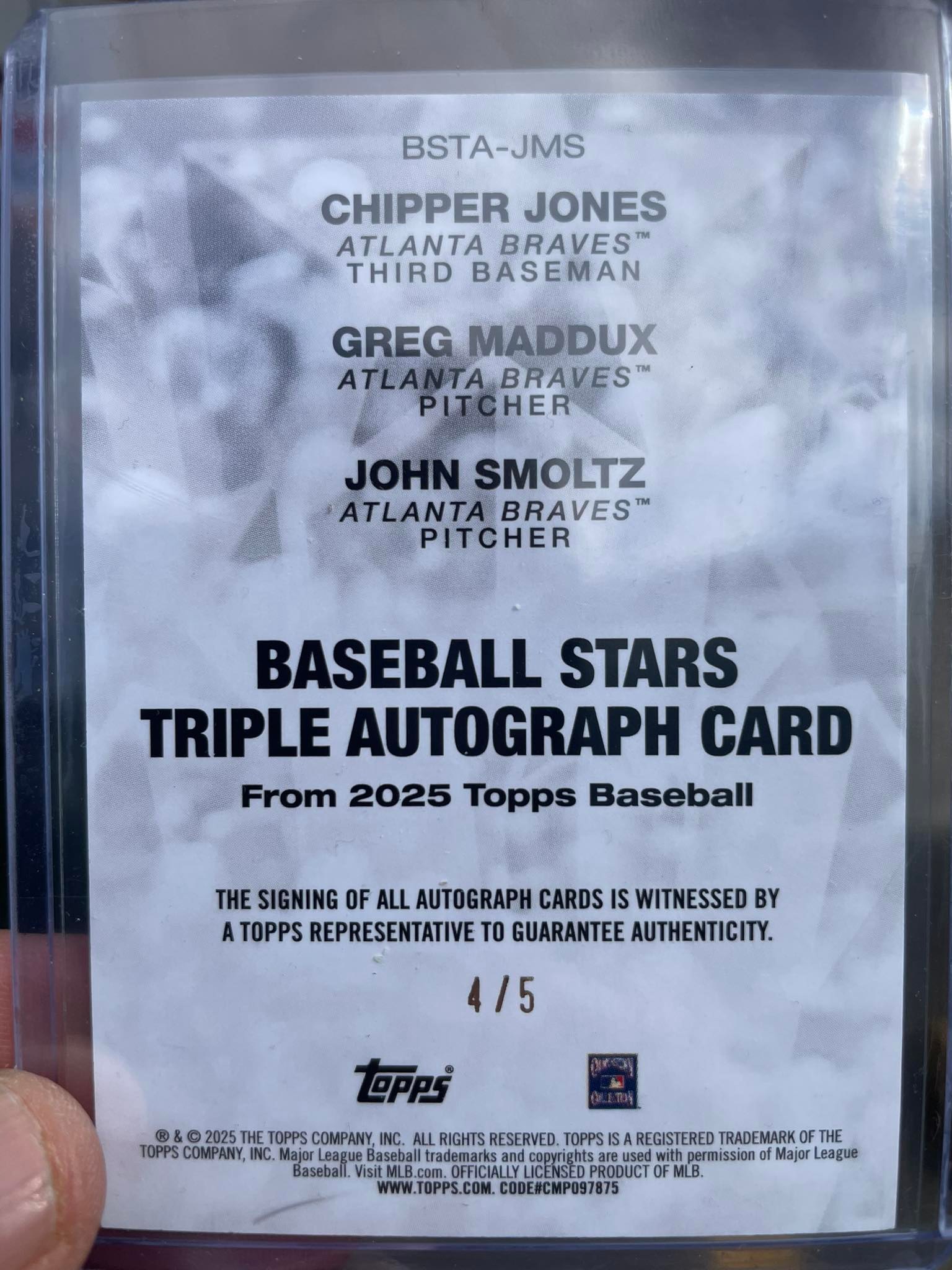 Rare Greg Maddux Autograph Card Pulled from Topps 2025 Series 1 