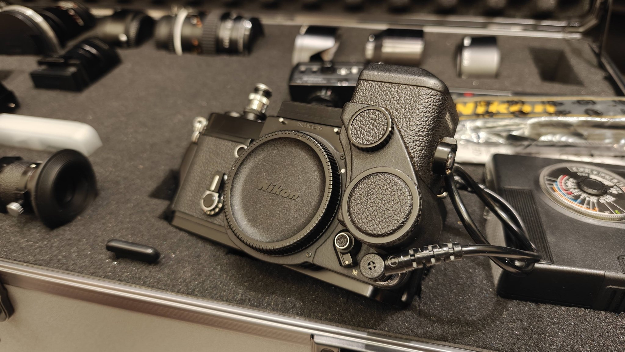 Nikon DS-12 EE aperture control attachment unit arrived