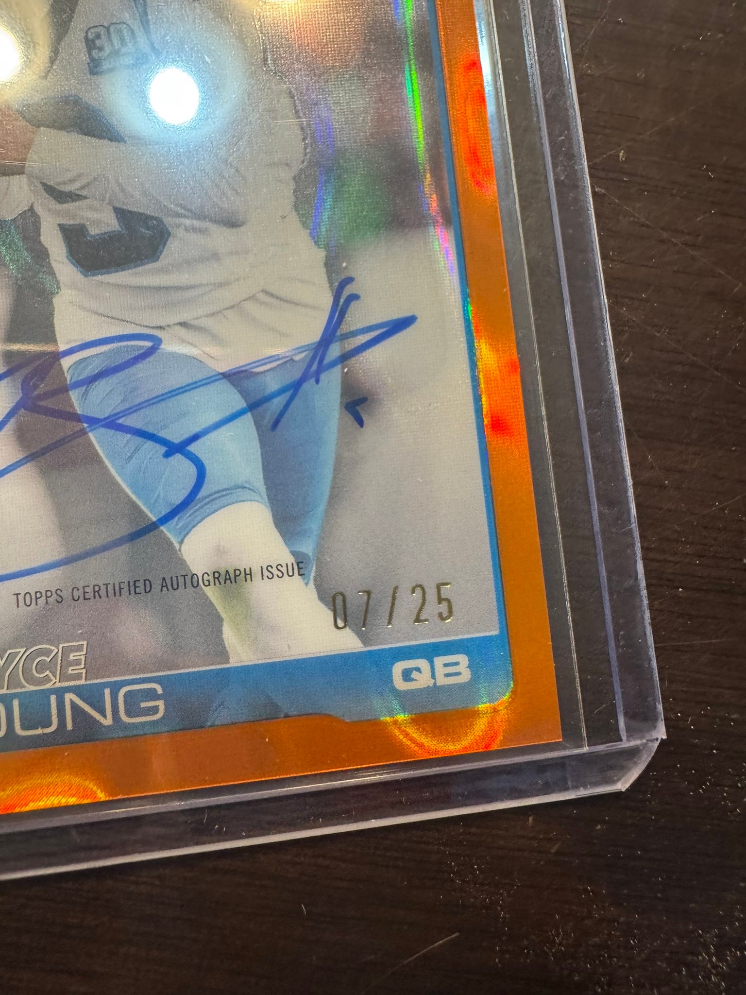Bryce Young auto orange lava card for sale