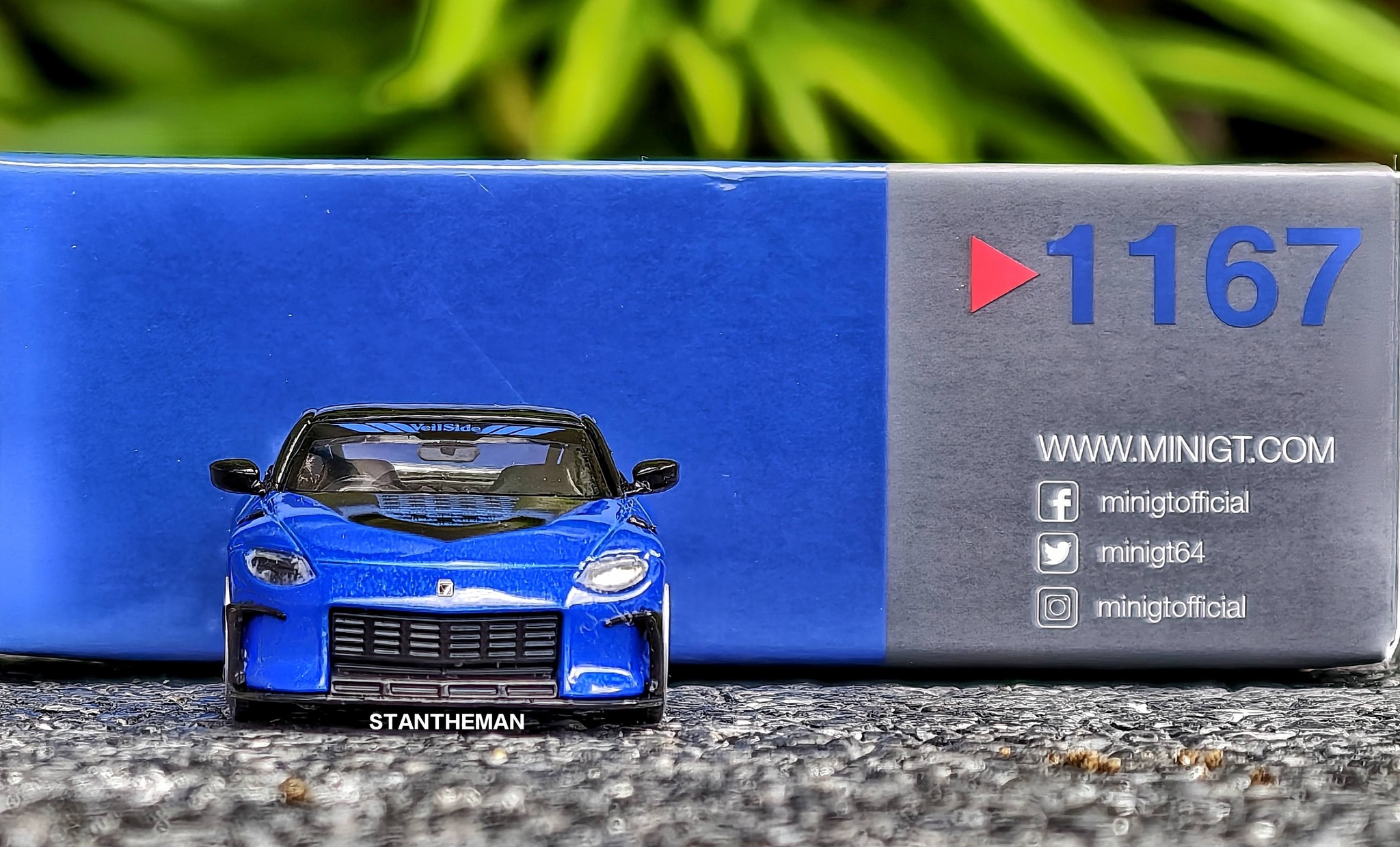Mini GT Nissan Fairlady Z Veilside FFZ400, Seiran Blue, No. 1167