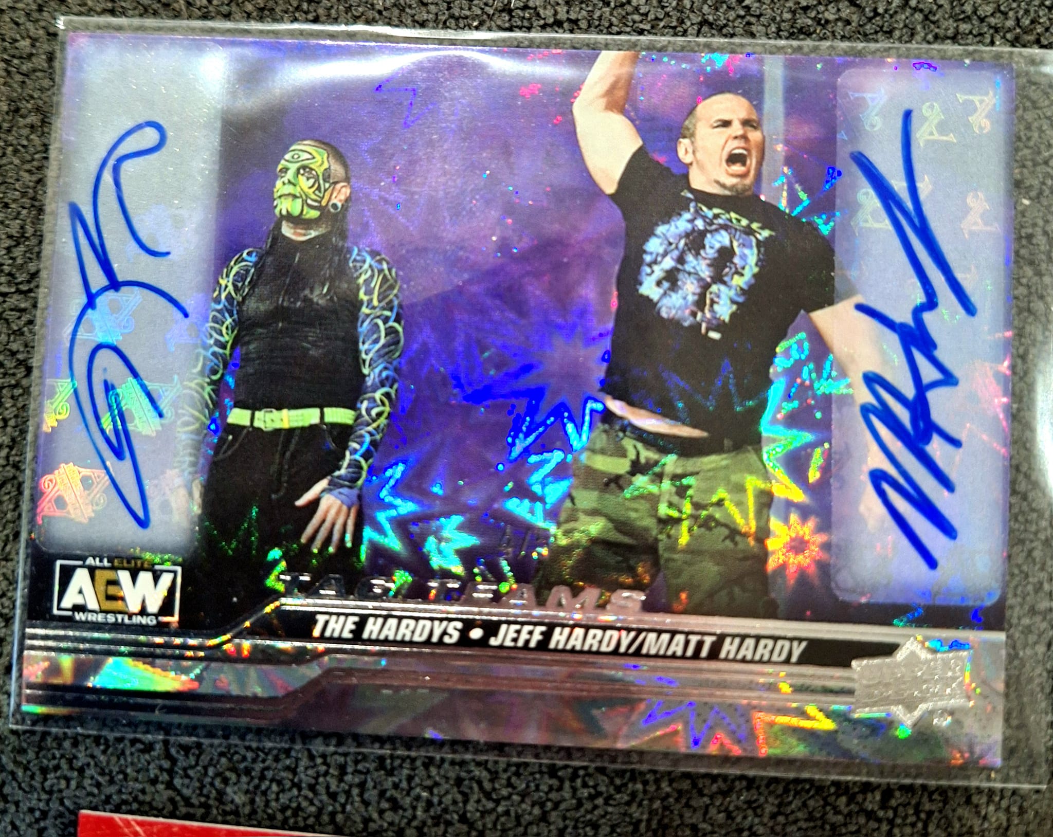 Rare Upper Deck dual auto WRW autograph card
