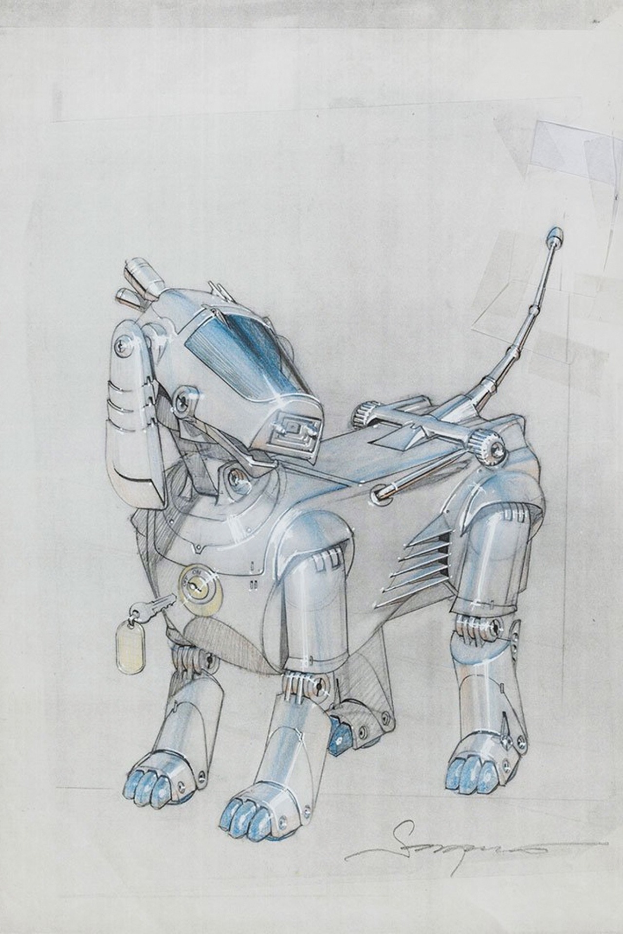 Hajime Sorayama: Sony 'AIBO' Robot Dog (1999)