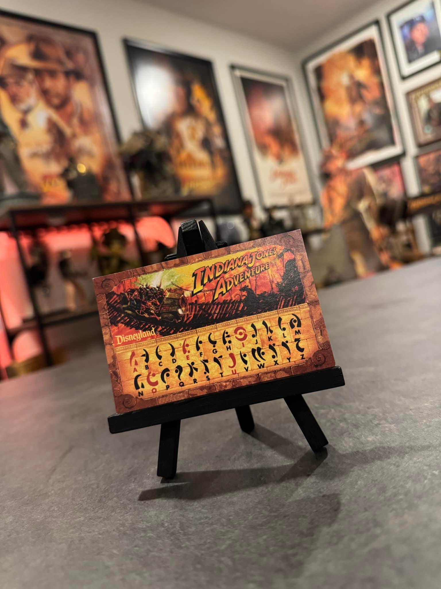 Indiana Jones adventure decoder card at Disneyland | Anaheim, CA