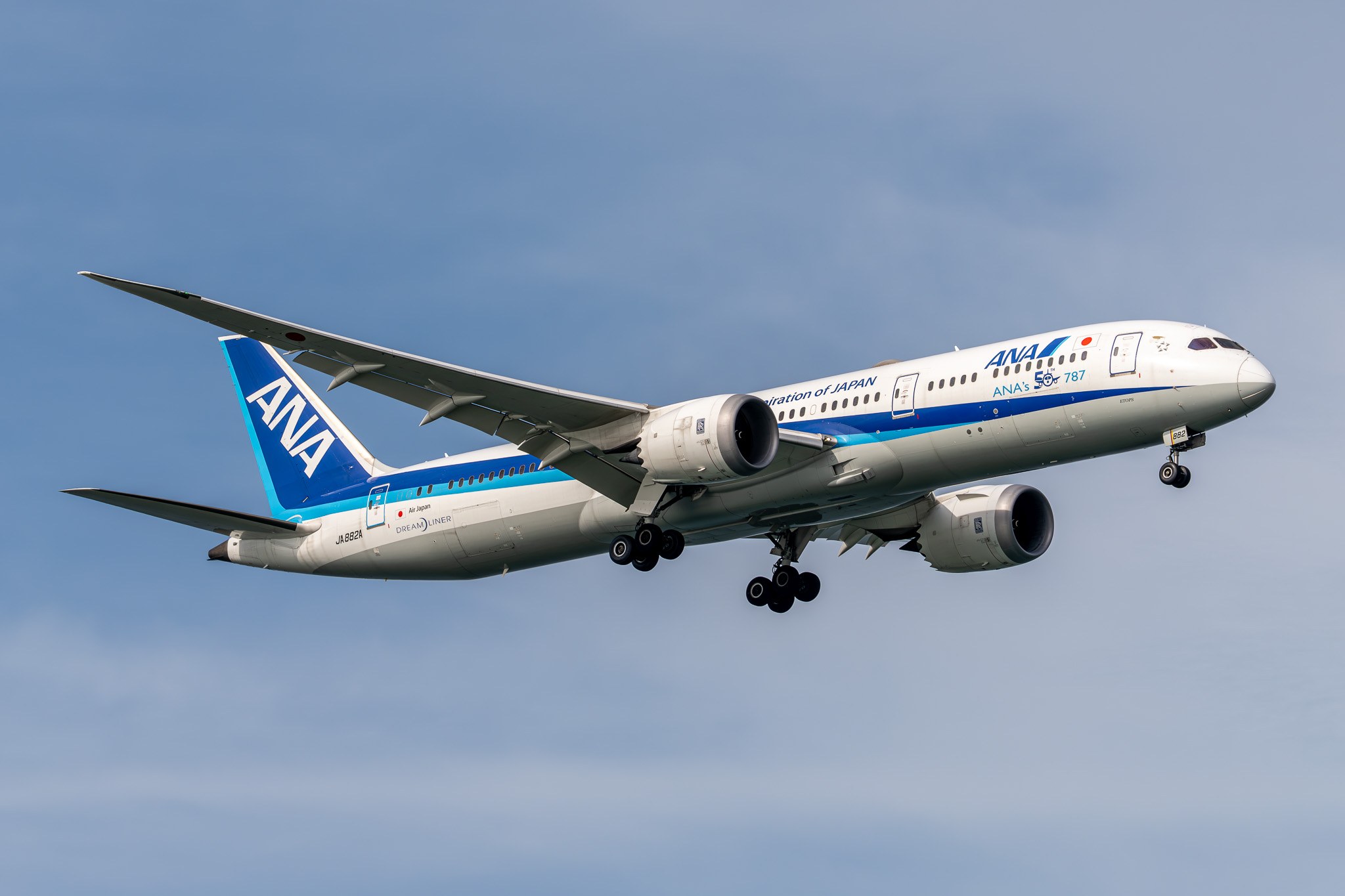 All Nippon Airways Boeing 787-9 flight
