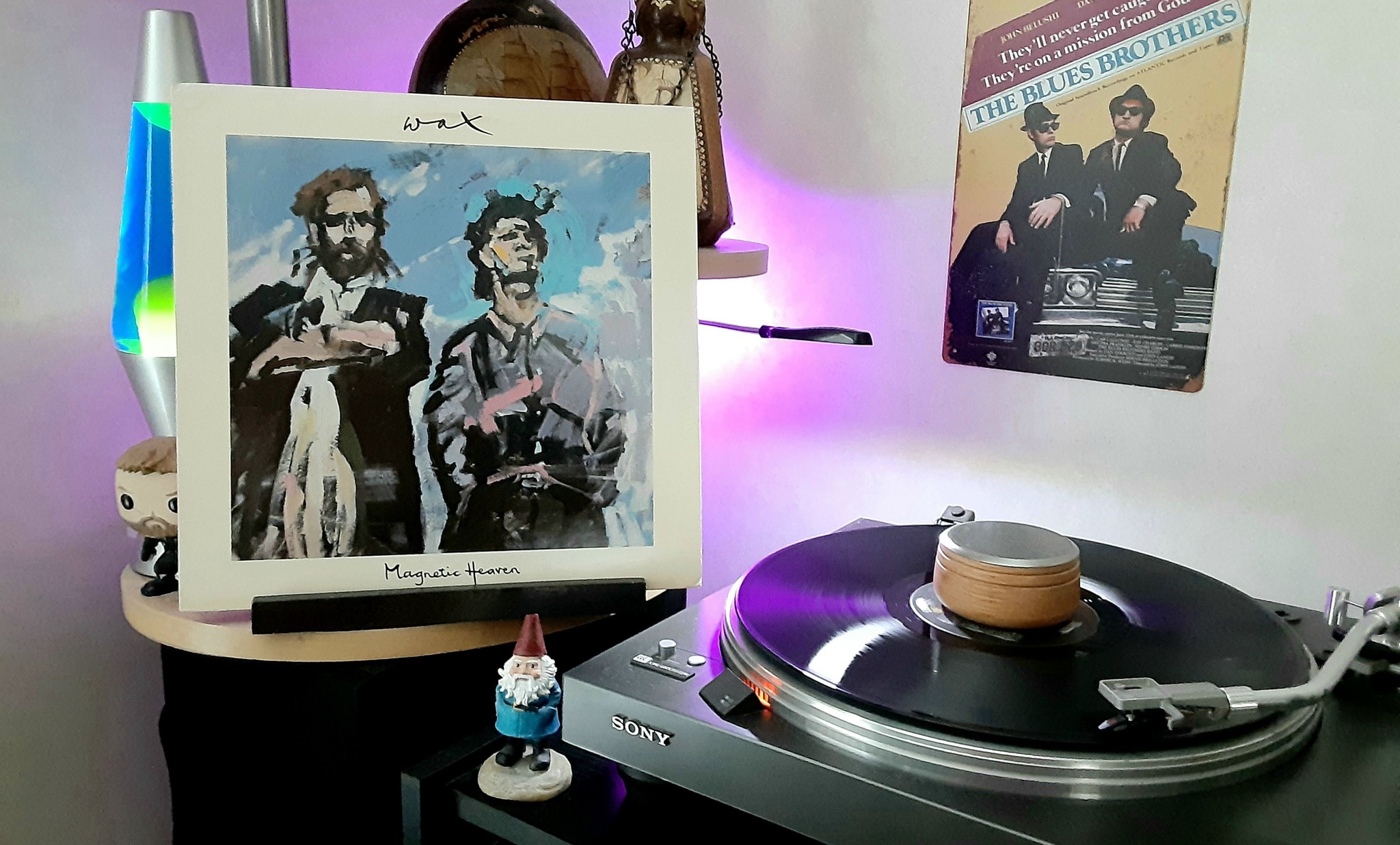 Promotional poster for Wax (Andrew Gold and Graham Gouldman) 1987 