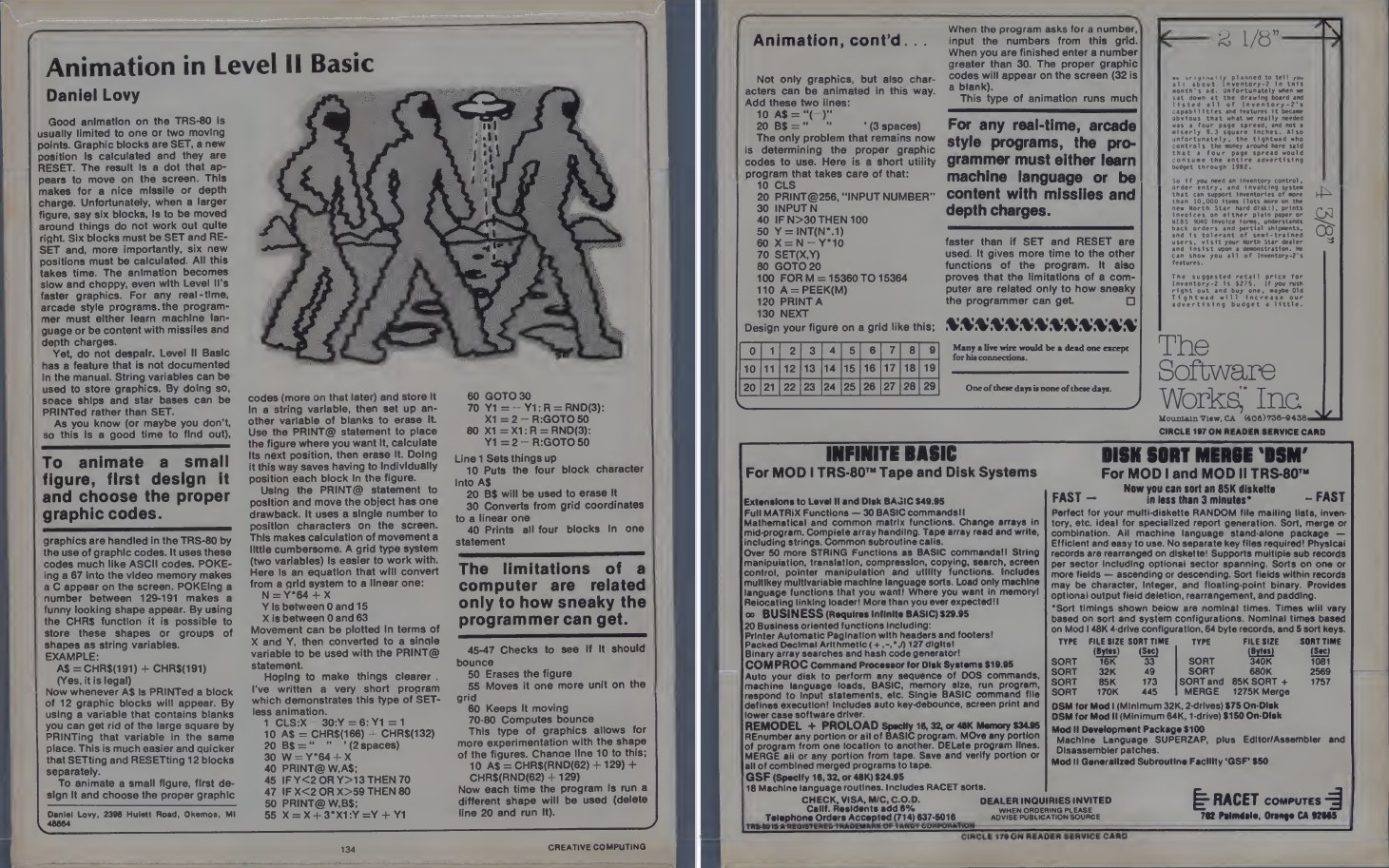 Faster animation in TRS-80 level II basic