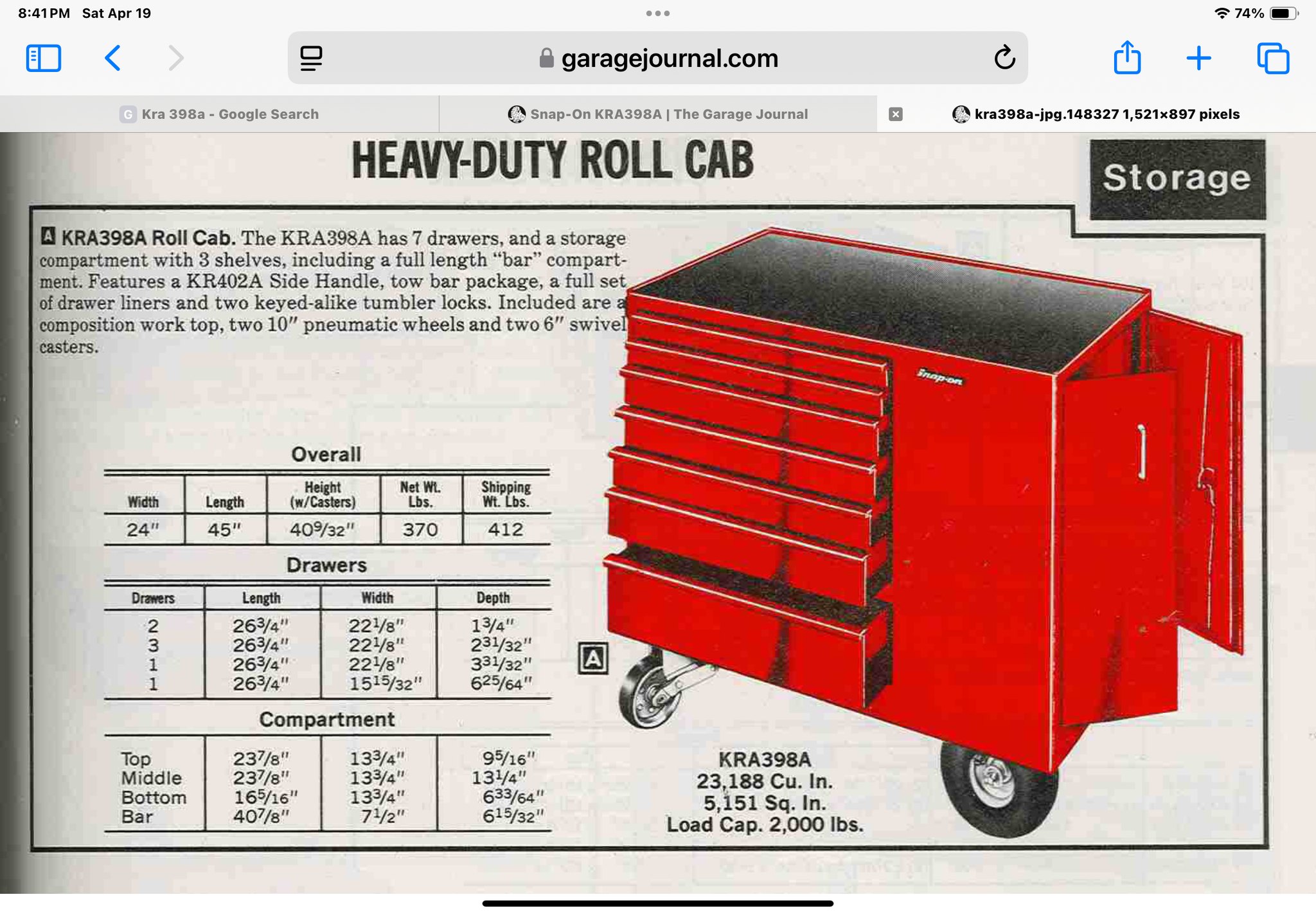 Where to find kra398a tool box?