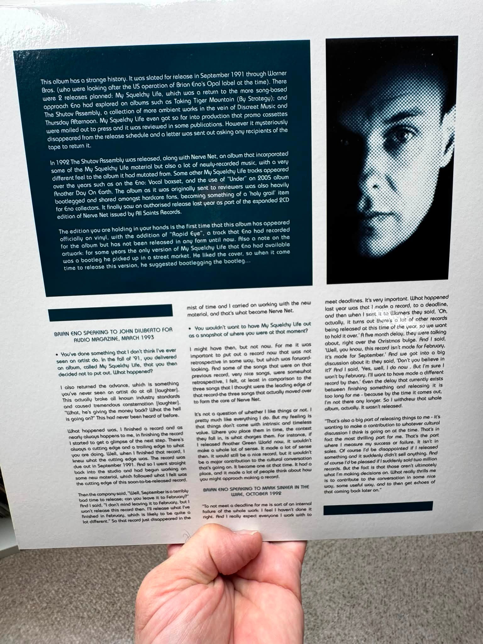 Brian Eno's My Squelchy Life album review