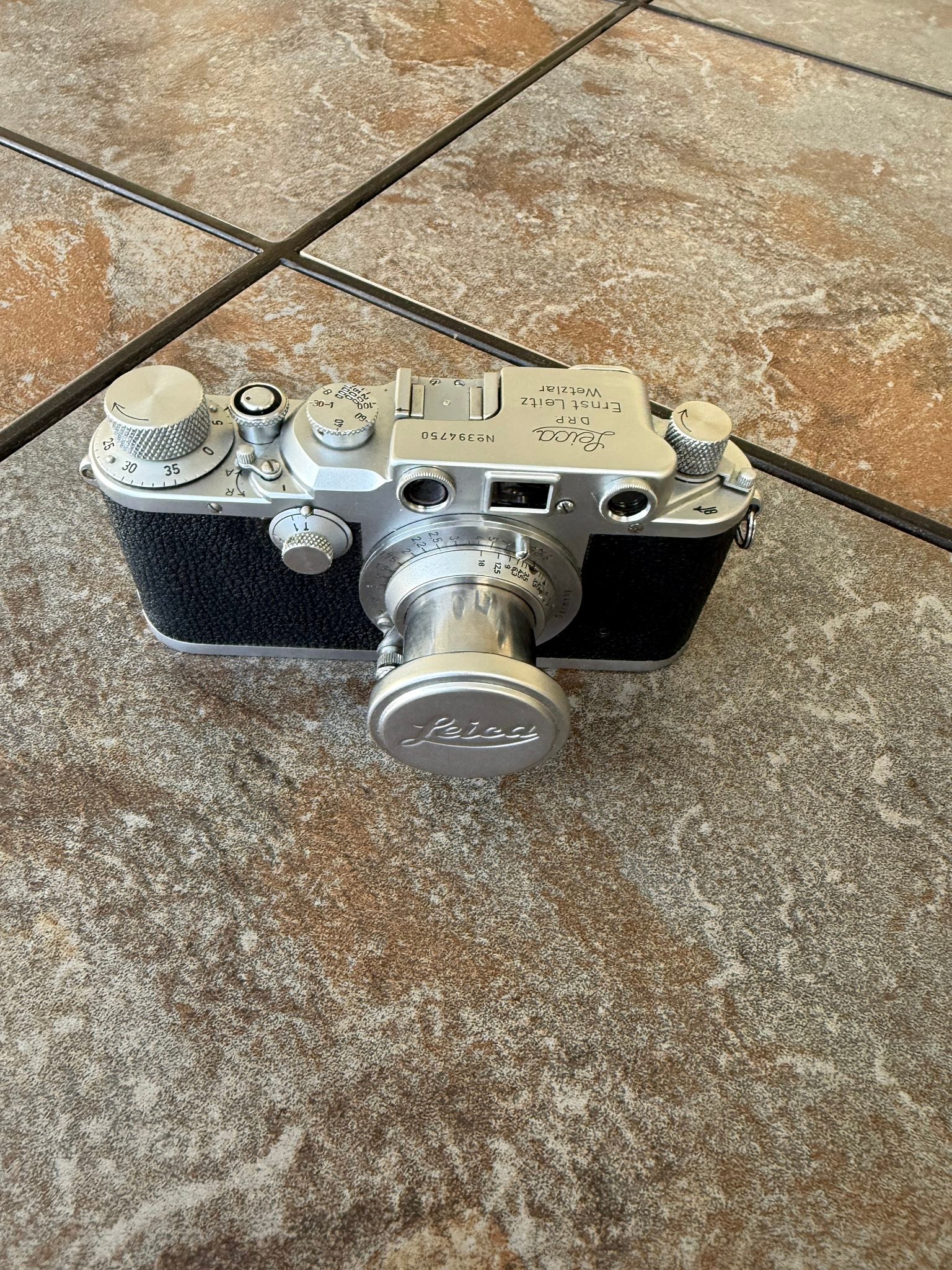 Restored Leica IIIC camera from WWII