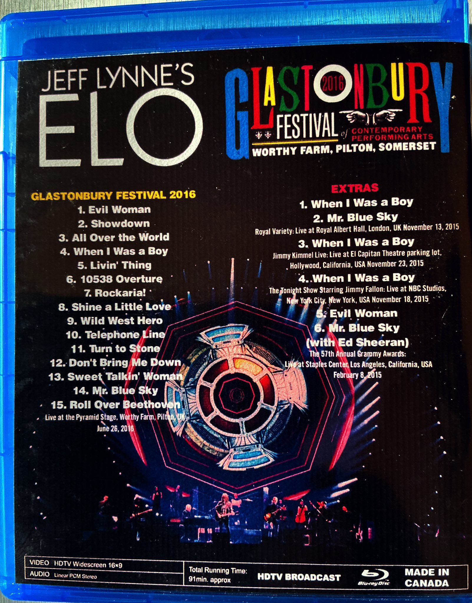 Jeff Lynne's ELO Glastonbury 2016 concert Blu-ray review