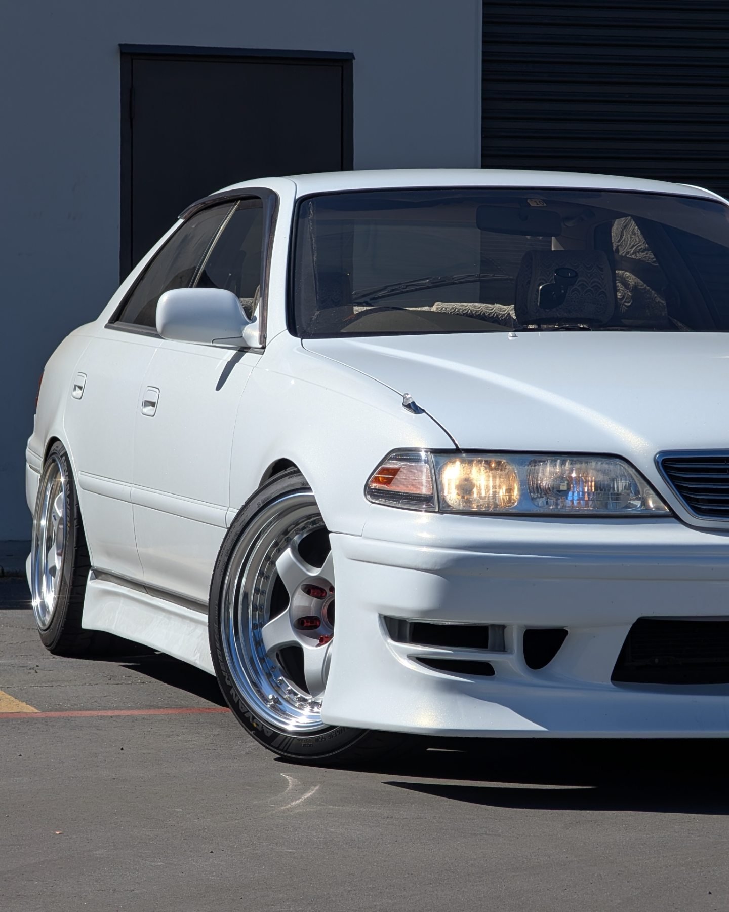 I finally got some hot boi wheels for my Toyota JZX100 Mark II