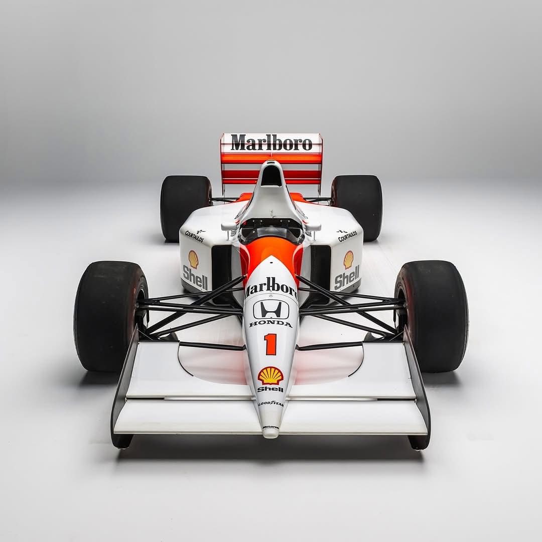 Honda RA121E V12 engine powers McLaren MP4/6 to F1 dominance