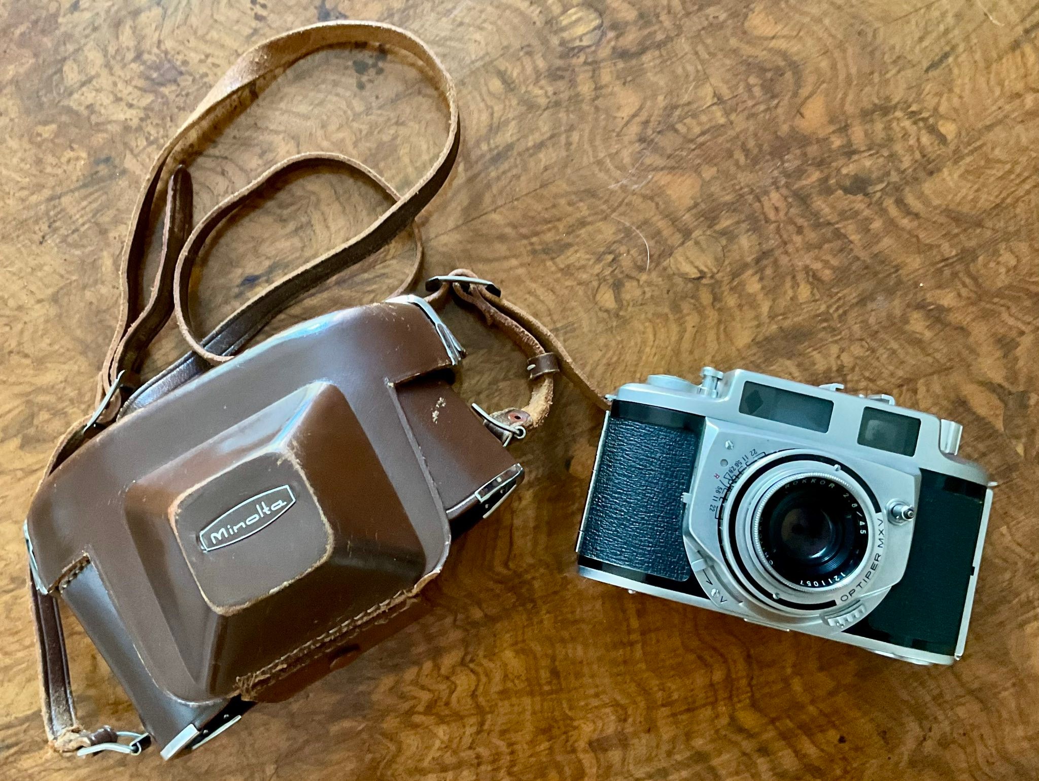 Minolta A-2 35mm rangefinder camera from 1956