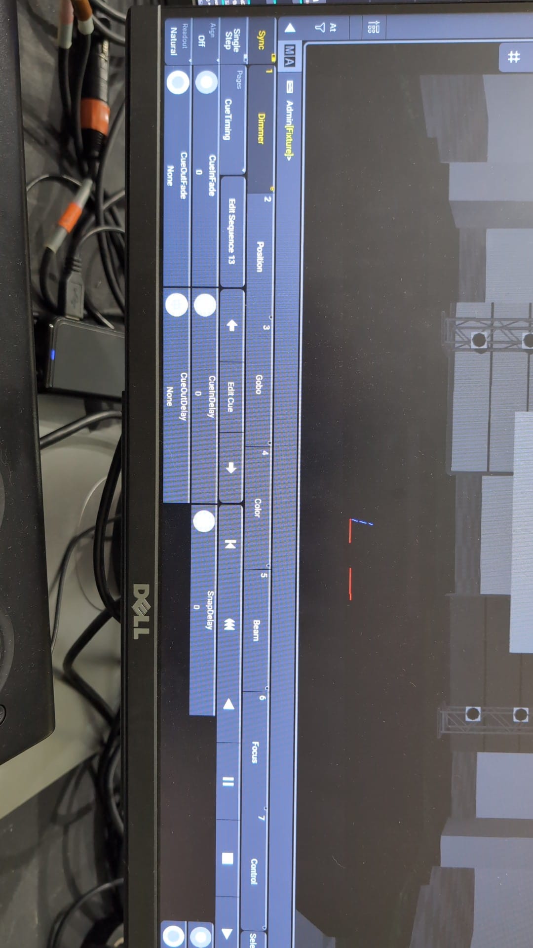 Why is MA3 sequence edit window missing side toolbar in Everything