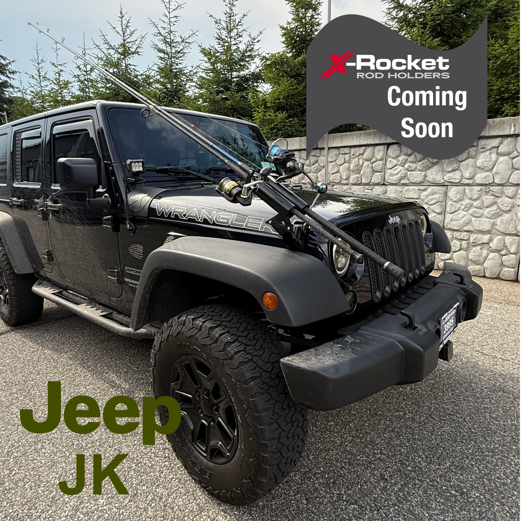 jeep bumper fishing rod holder Nuenen for Truck Fishing Rod Racks for Vehicles Magnetic Rod Mount Carrier for SUV Metal Roof and Hood Black : Sports & Outdoors This bumper mount can hold 4 rod and reels and has the bright anodized finish Ford Bronco Surf Rod Front
