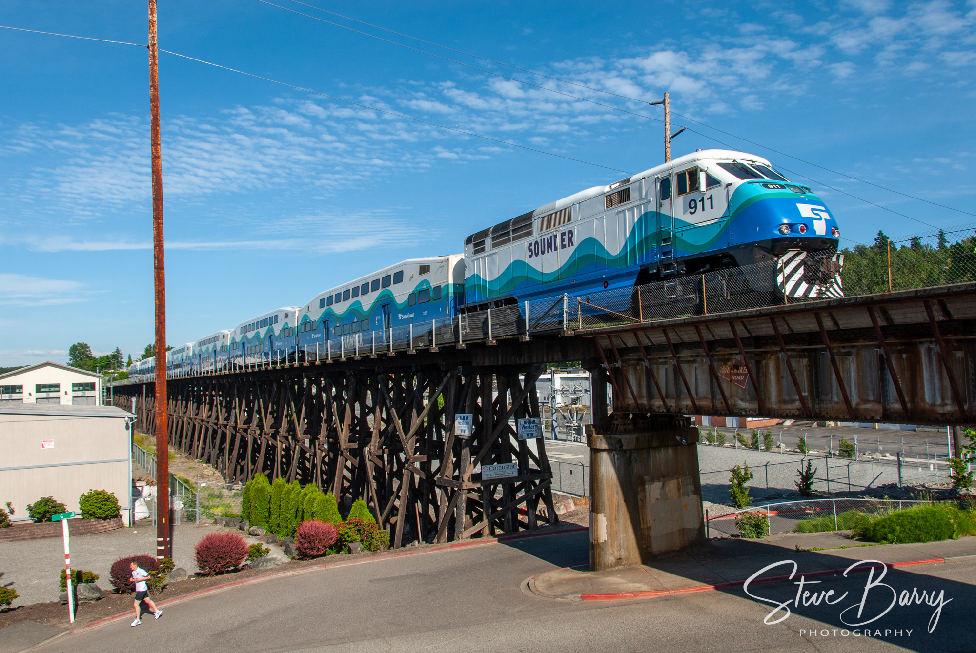 Steve - Sounder Tacoma, Washington June 21, 2011 A Sounder train is ...