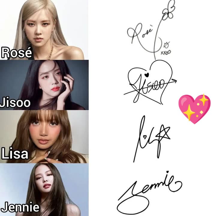The BLACKPINK girls & their signature