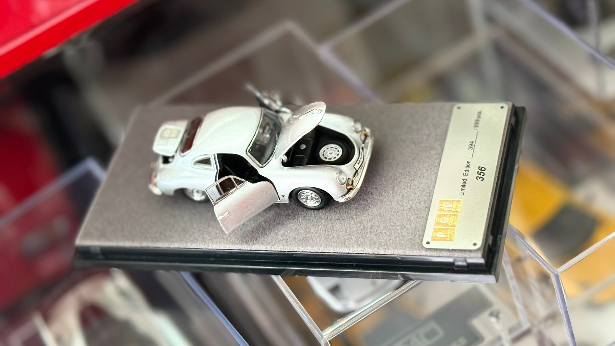 PGM 1/64 Porsche 356🩶 'Fer 白图産 של 3 e KB Limited 356 Editian