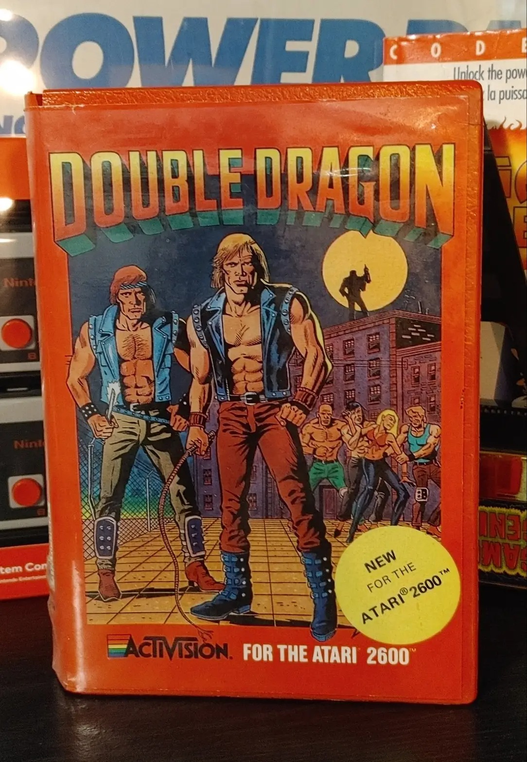 Atari 2600 Double Dragon game with rad box art